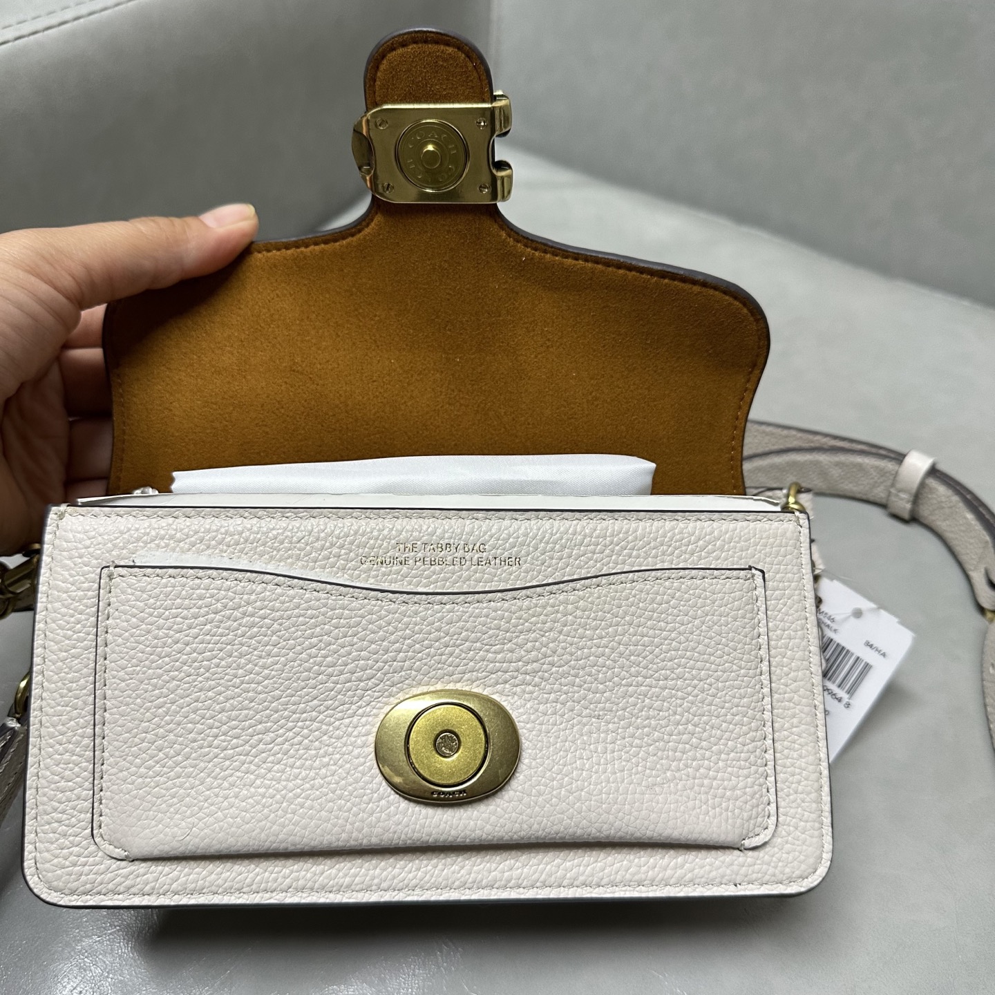 Coach 纯 Coach蔻驰 CM546 tabby20系列风琴新酒神包腋下单肩包 头层牛皮材质