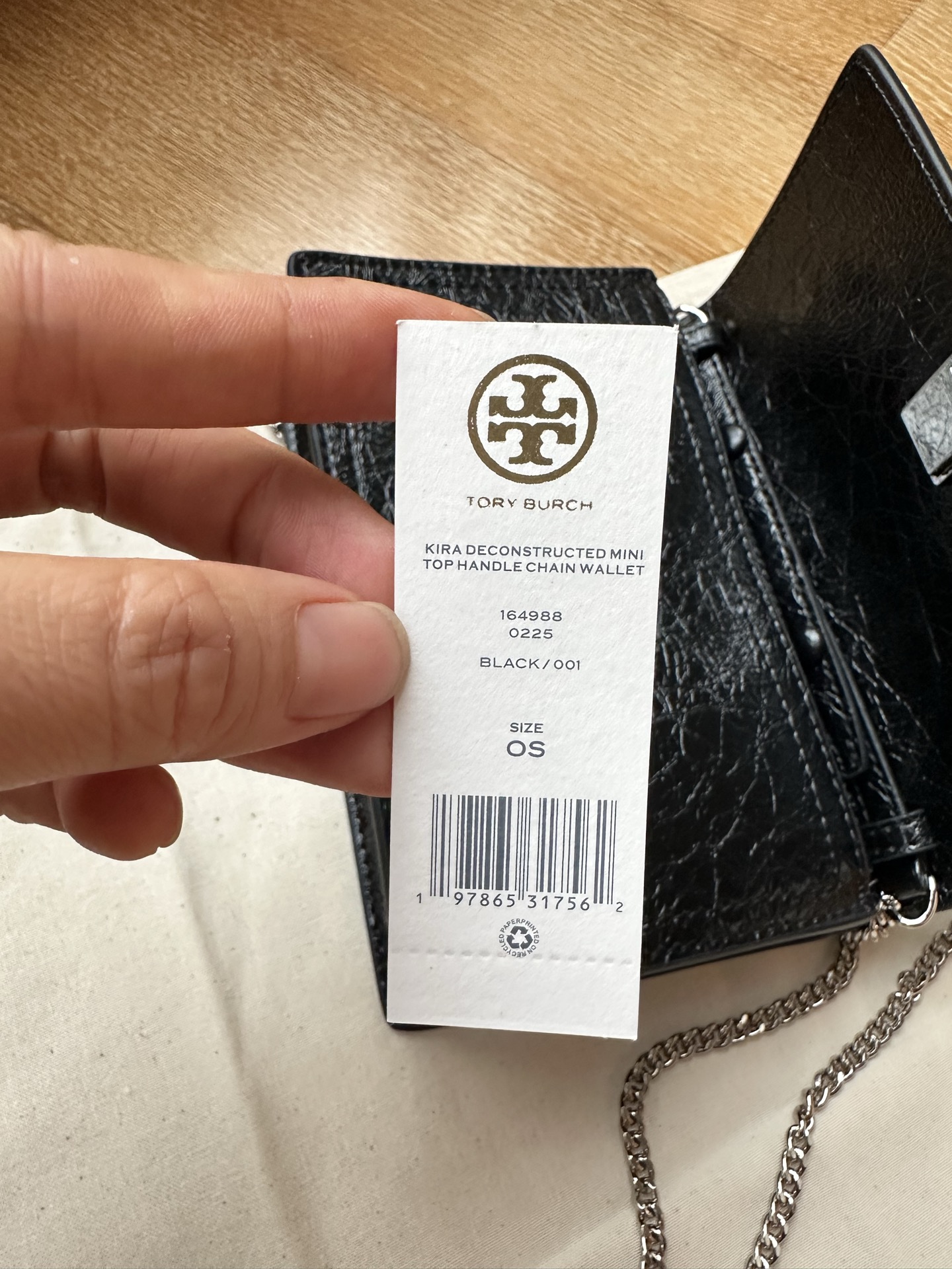 Tory Burch 516 油蜡皮 Tory burch新品mini kira油腊皮链条包 Kira 系列新出这款链条包