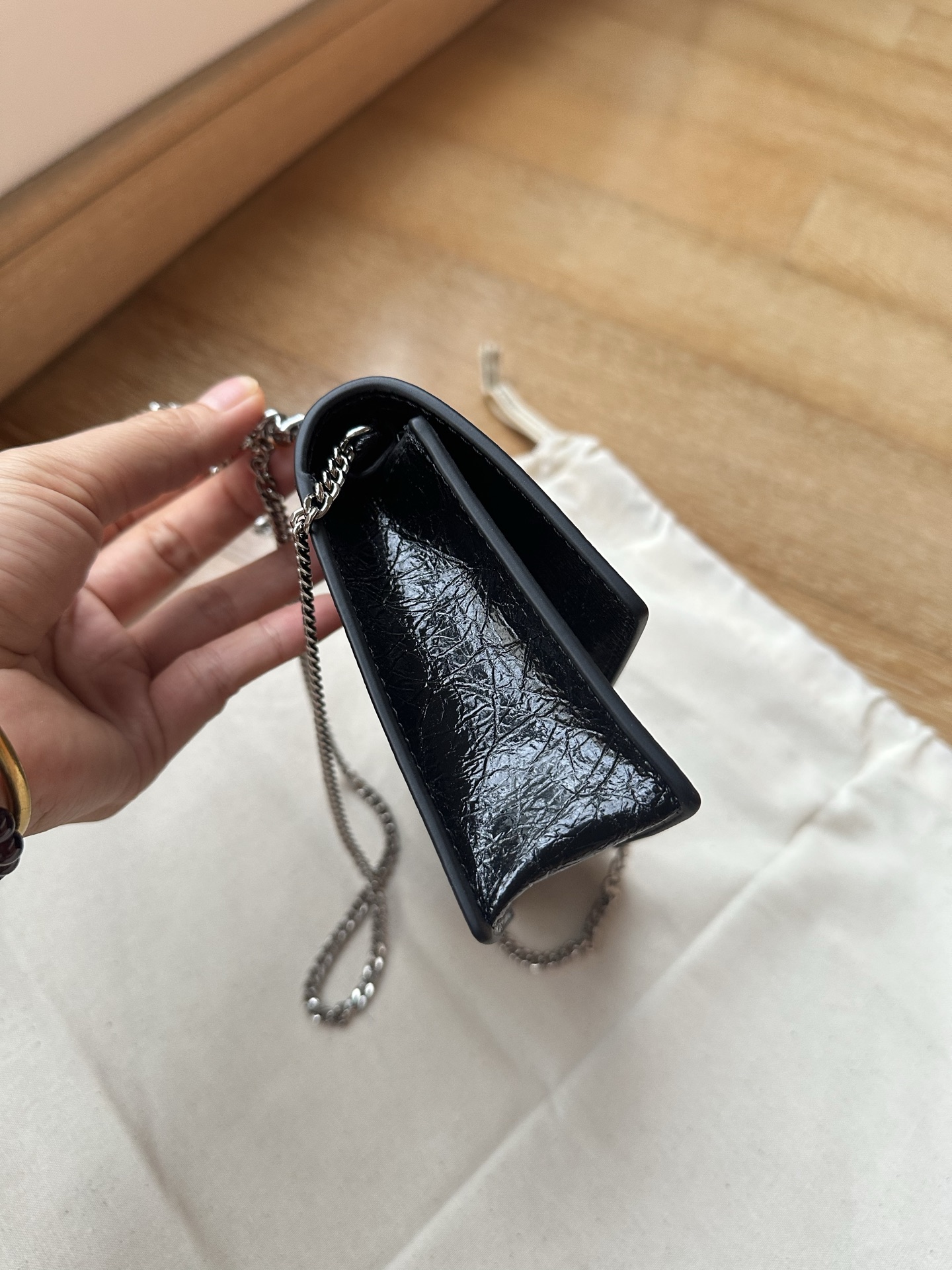 Tory Burch 516 油蜡皮 Tory burch新品mini kira油腊皮链条包 Kira 系列新出这款链条包