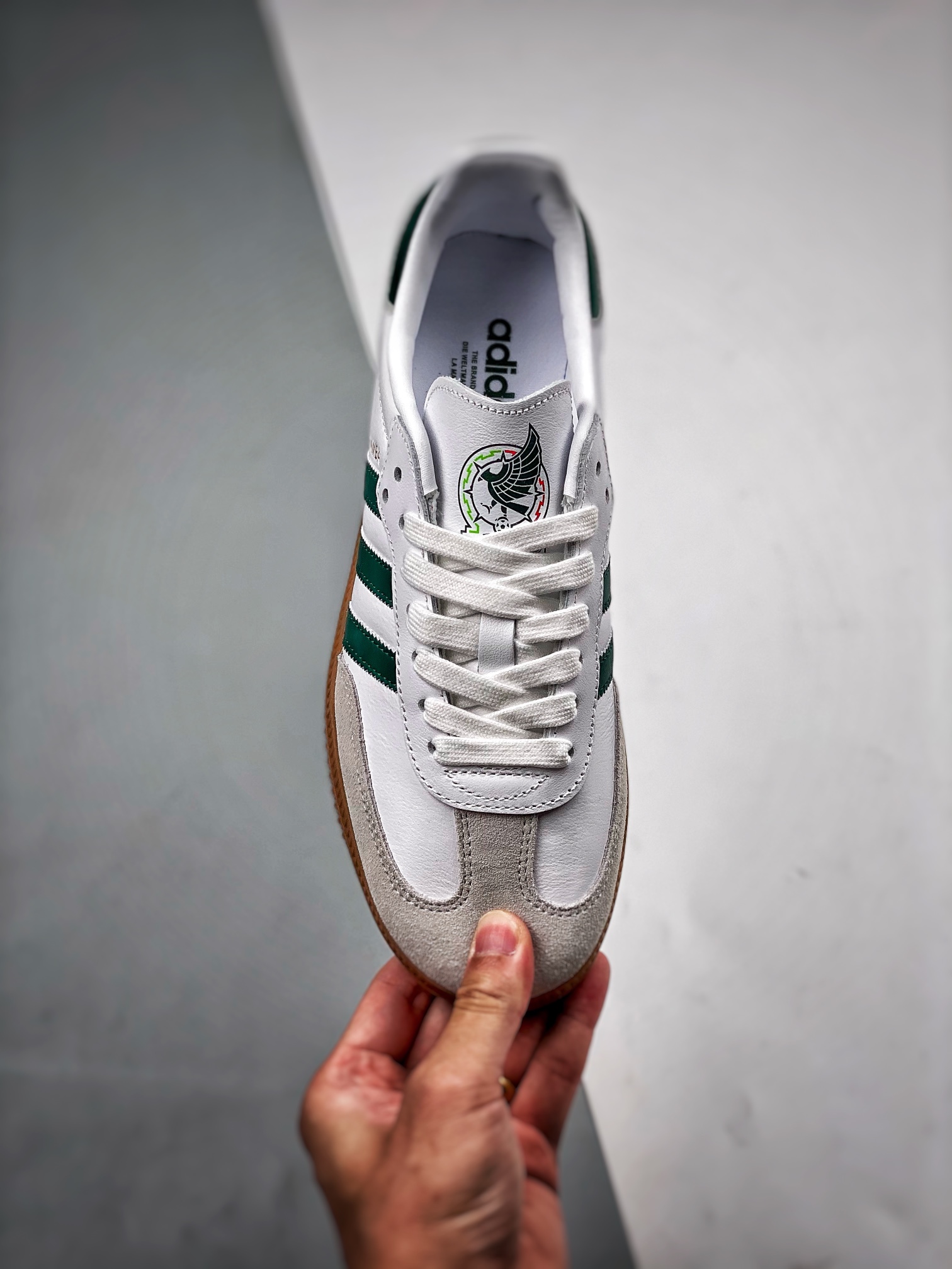 AdidasOriginalSambaOG白绿桑巴低帮休闲板鞋货号HQ7036全新高端零售平台专供品质出