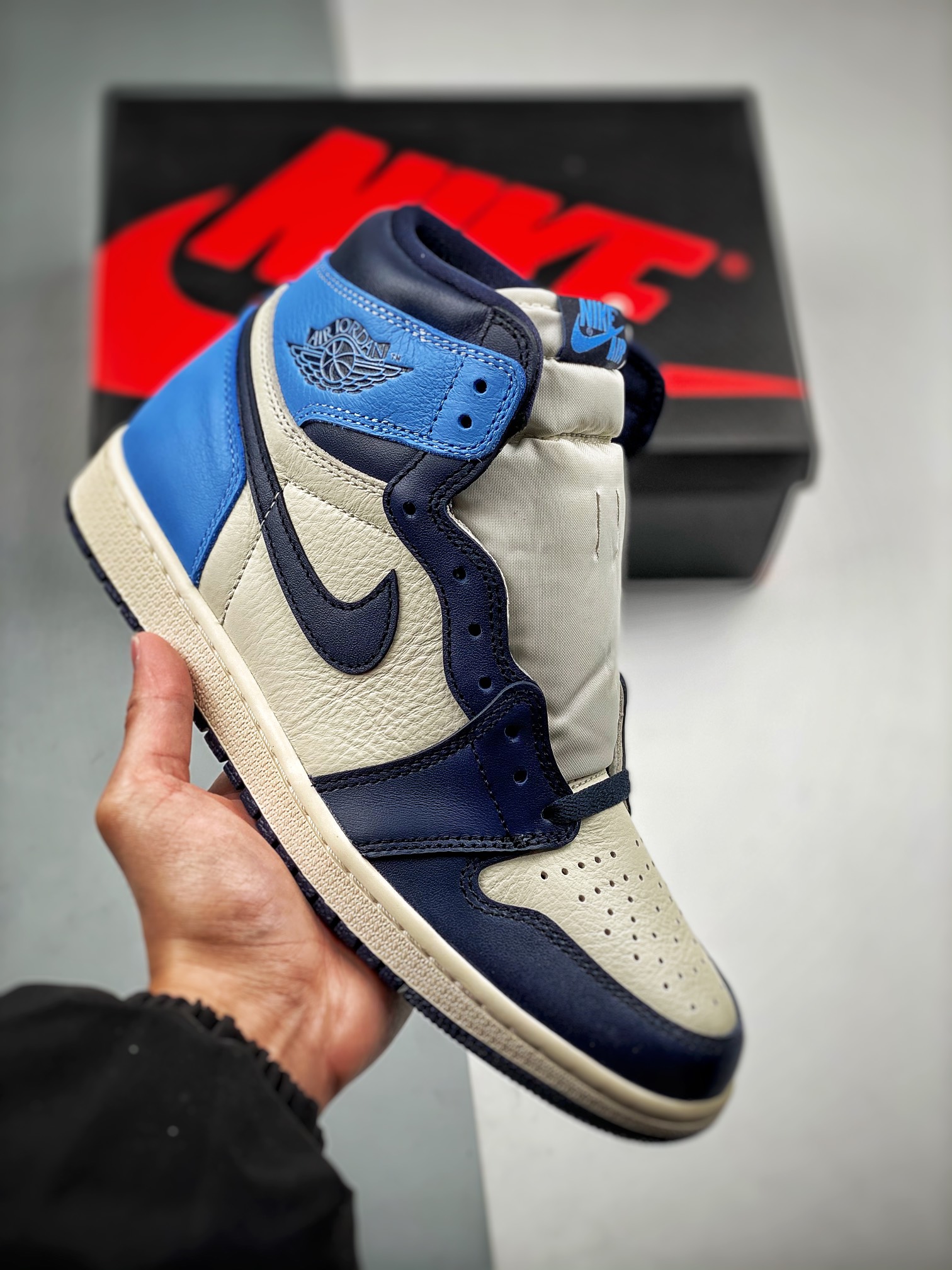 AJ1黑曜石尺码:36-47.5总裁S2出品-AirJordan1AJ1OGObsidian黑曜石555