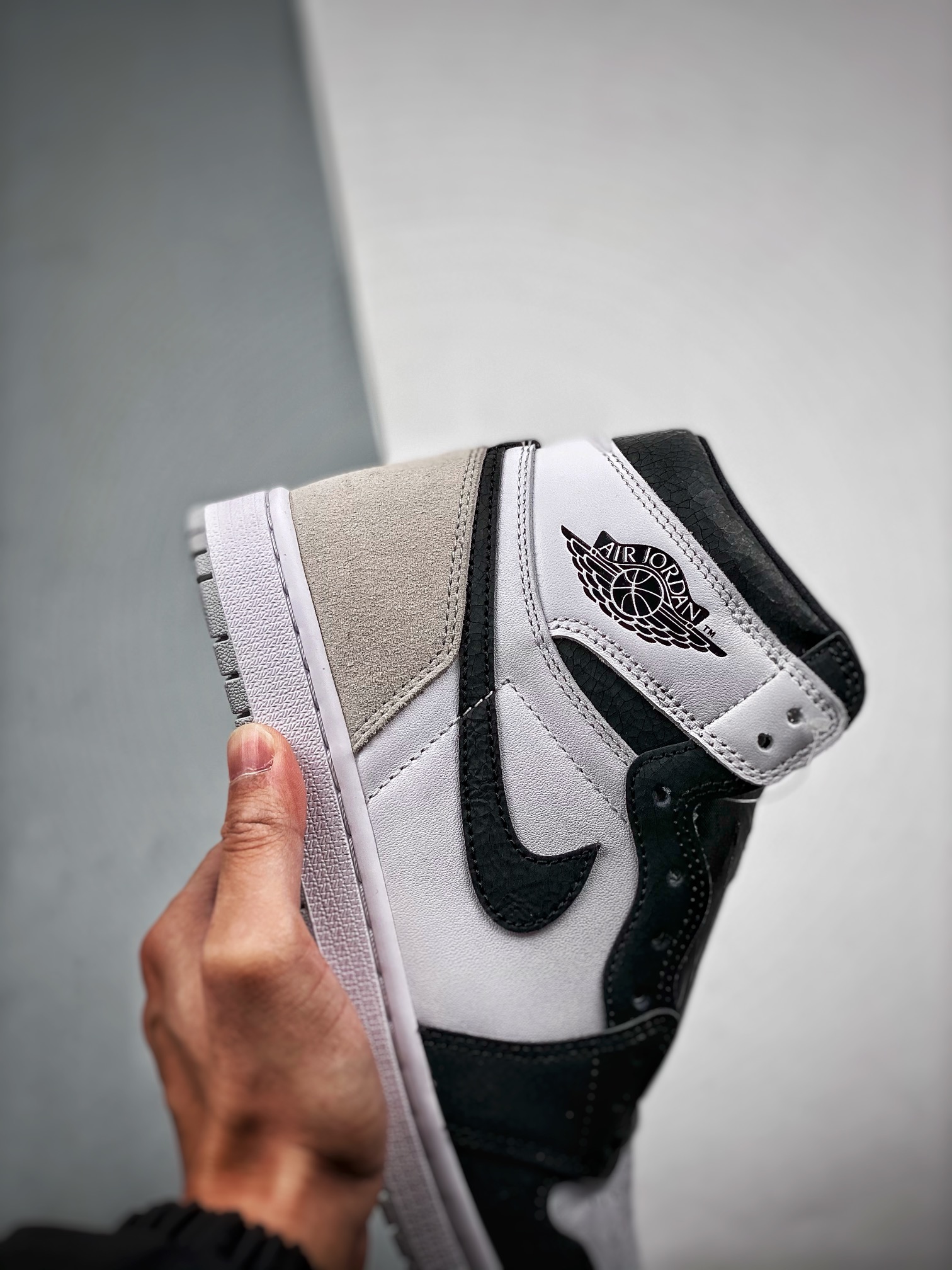 AJ1黑灰脚趾尺码40-47.5总裁S2版出品-AirJordan1RetroHighOG“Bleach