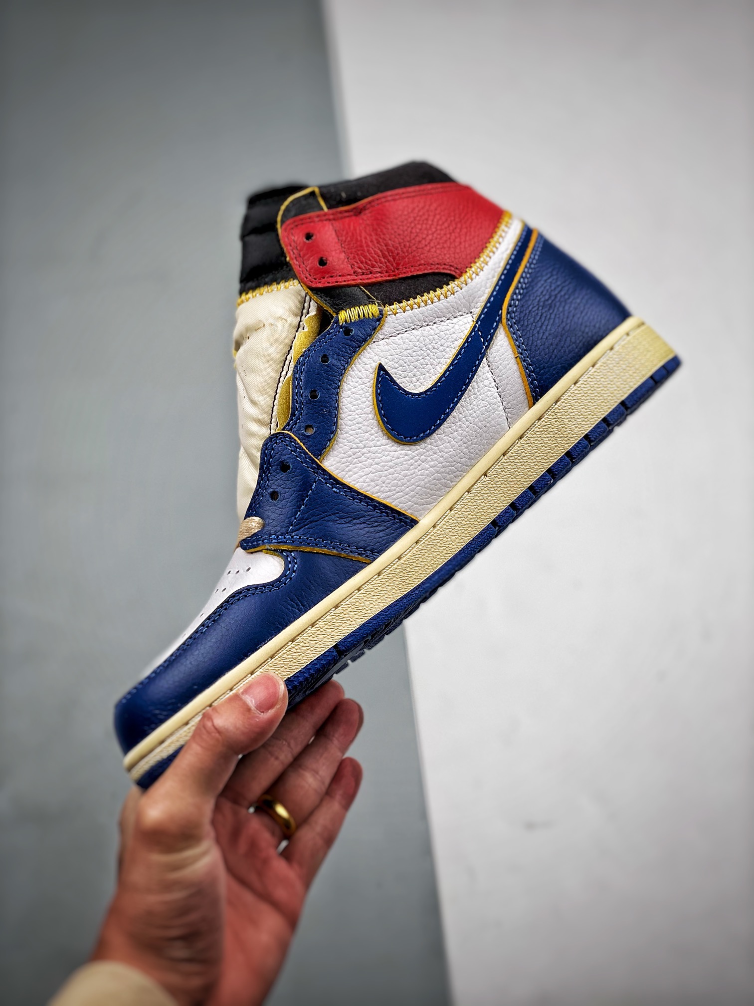 AJ1un拼接蓝尺码40-47.5总裁S2版出品-UnionxAirJordan1RetroHighOG