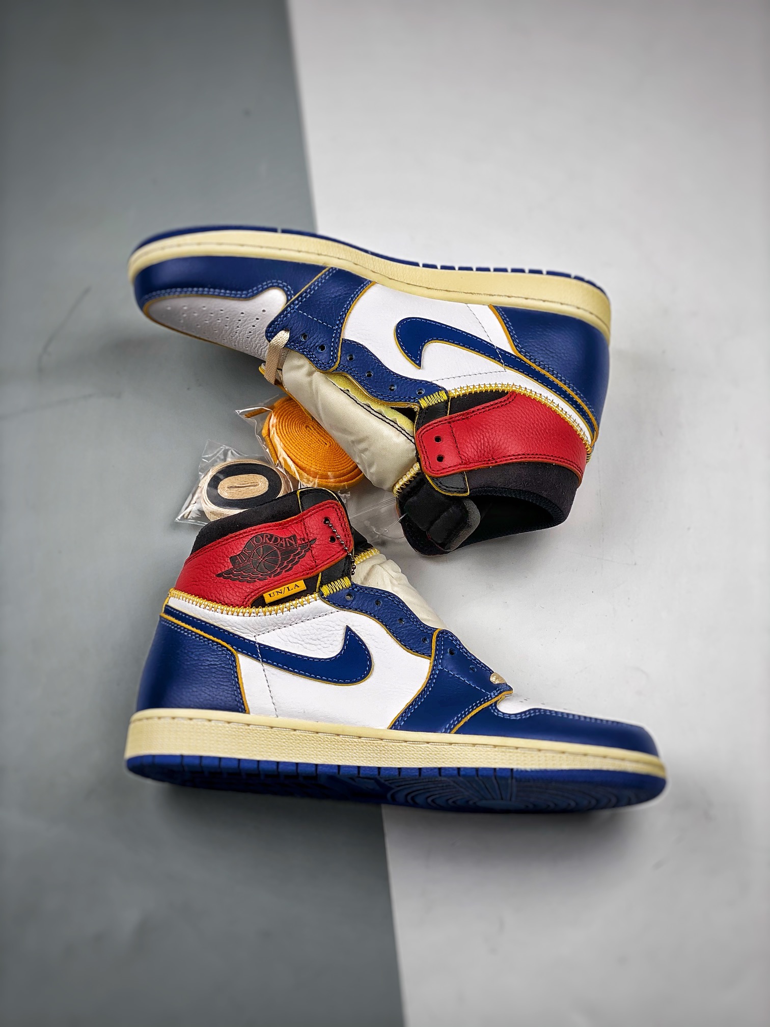 AJ1un拼接蓝尺码40-47.5总裁S2版出品-UnionxAirJordan1RetroHighOG