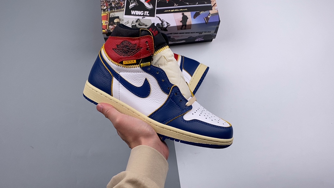 AJ1un拼接蓝尺码40-47.5总裁S2版出品-UnionxAirJordan1RetroHighOG