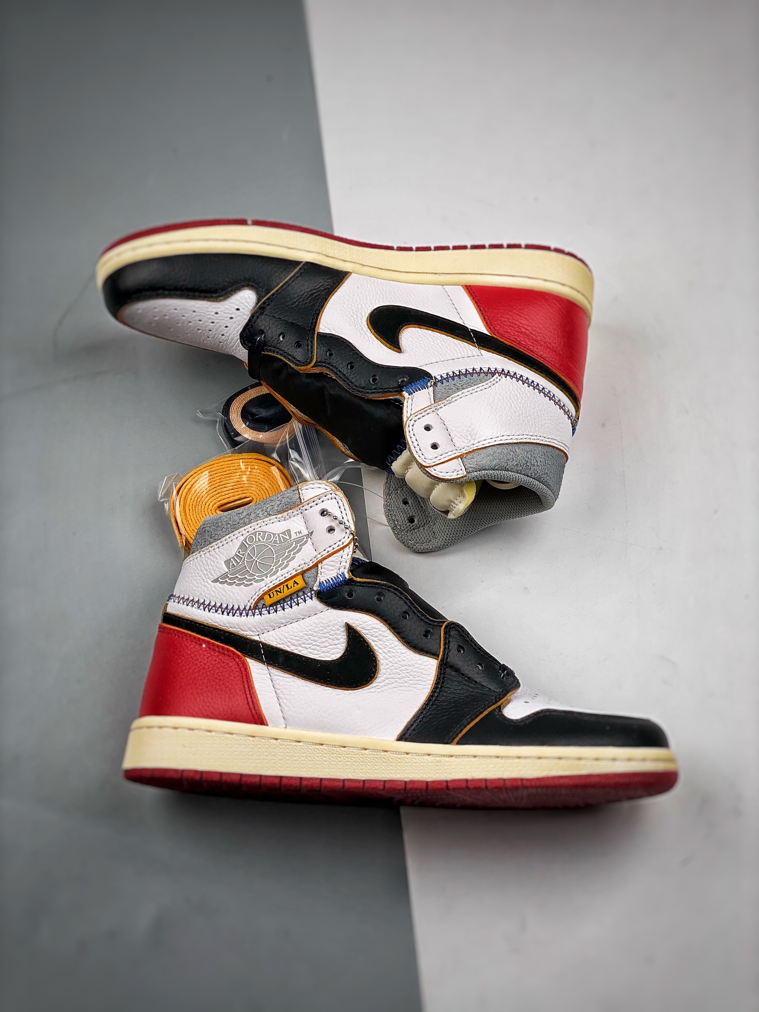 AJ1UN黑脚趾拼接尺码40-47.5总裁S2版出品-UnionxAirJordan1黑脚趾拼接BV13