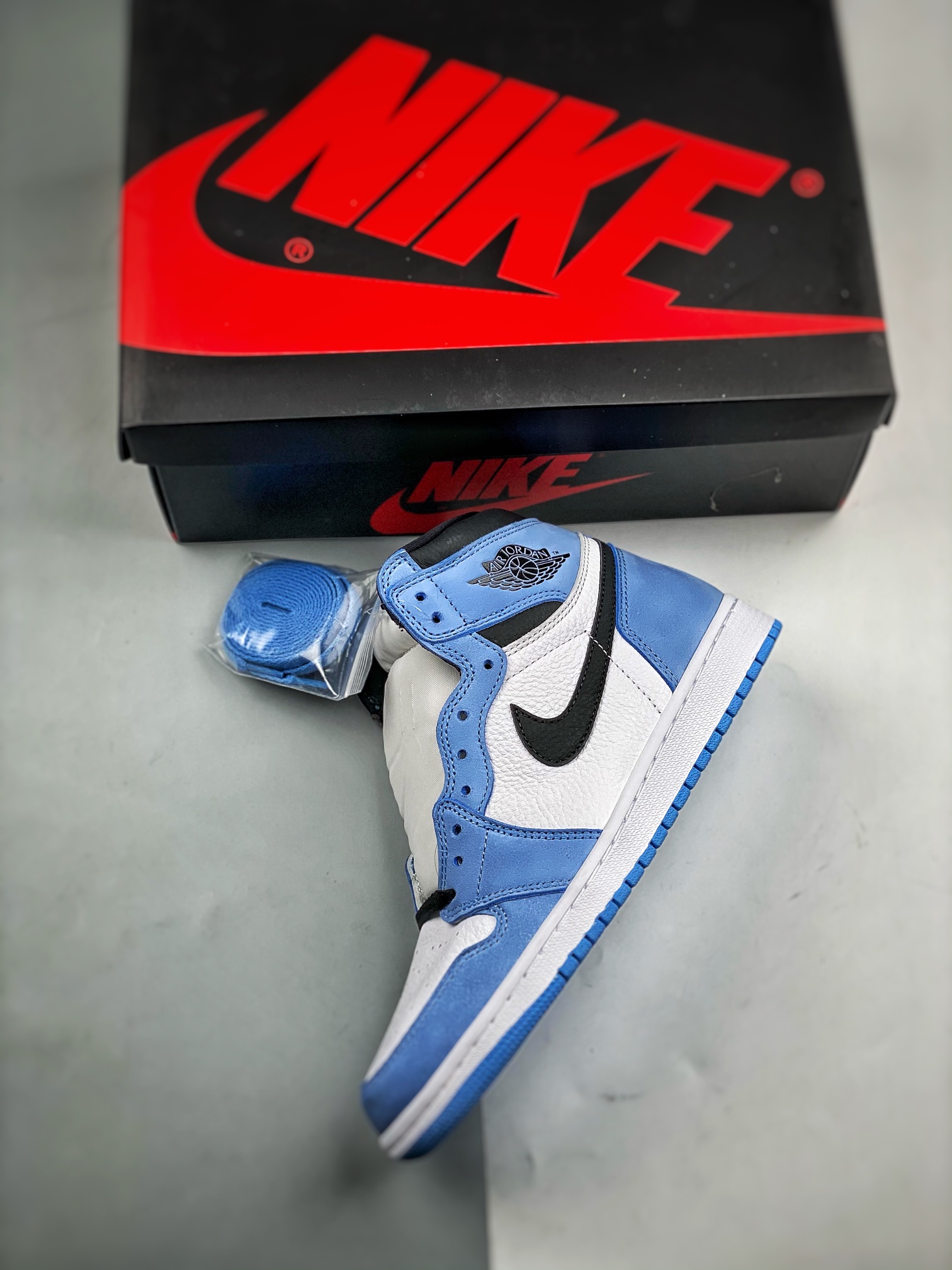 AJ1北卡蓝尺码36-47.5总裁S2版出品-AirJordan1AJ1北卡蓝大学蓝脚趾555088-1