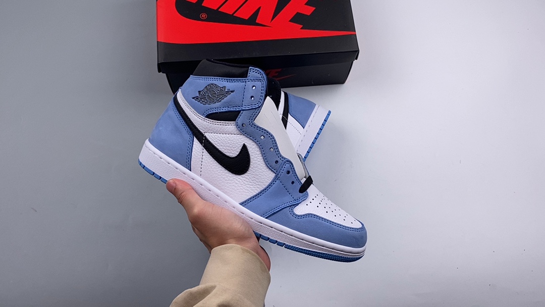 AJ1北卡蓝尺码36-47.5总裁S2版出品-AirJordan1AJ1北卡蓝大学蓝脚趾555088-1