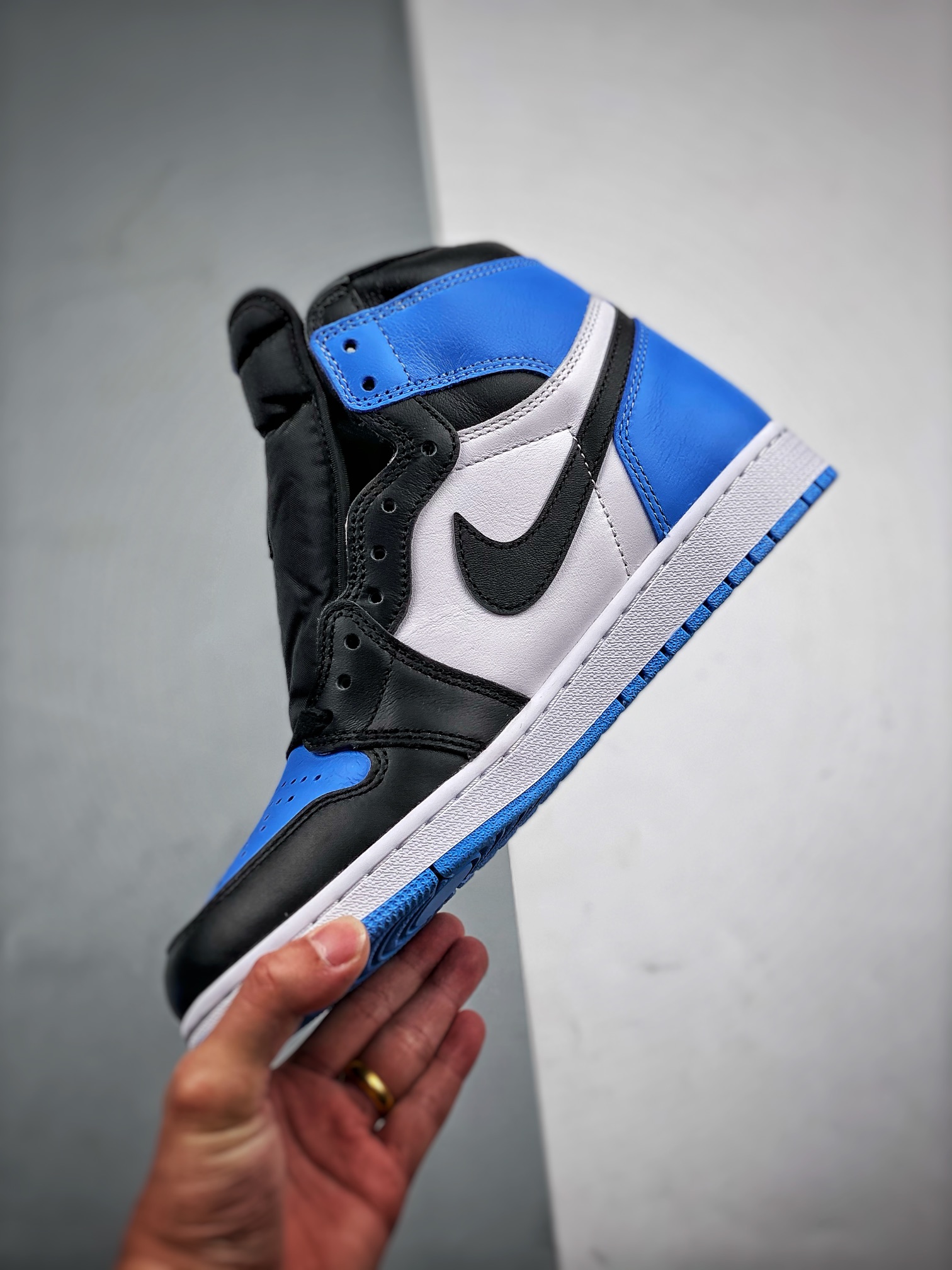 AJ1黑北卡蓝尺码:36-47.5总裁S2版出品-AirJordan1“UniversityBlue”黑