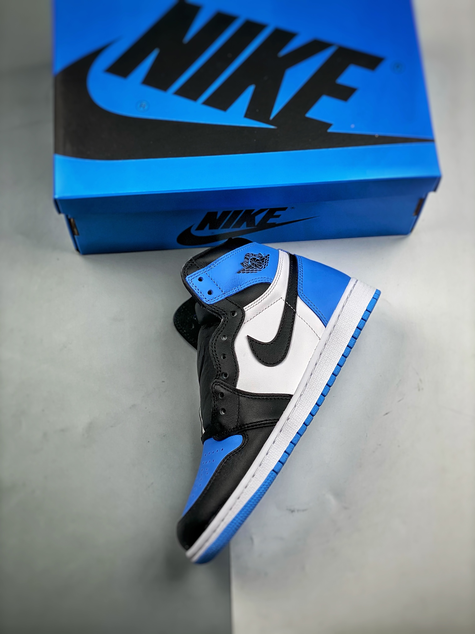 AJ1黑北卡蓝尺码:36-47.5总裁S2版出品-AirJordan1“UniversityBlue”黑