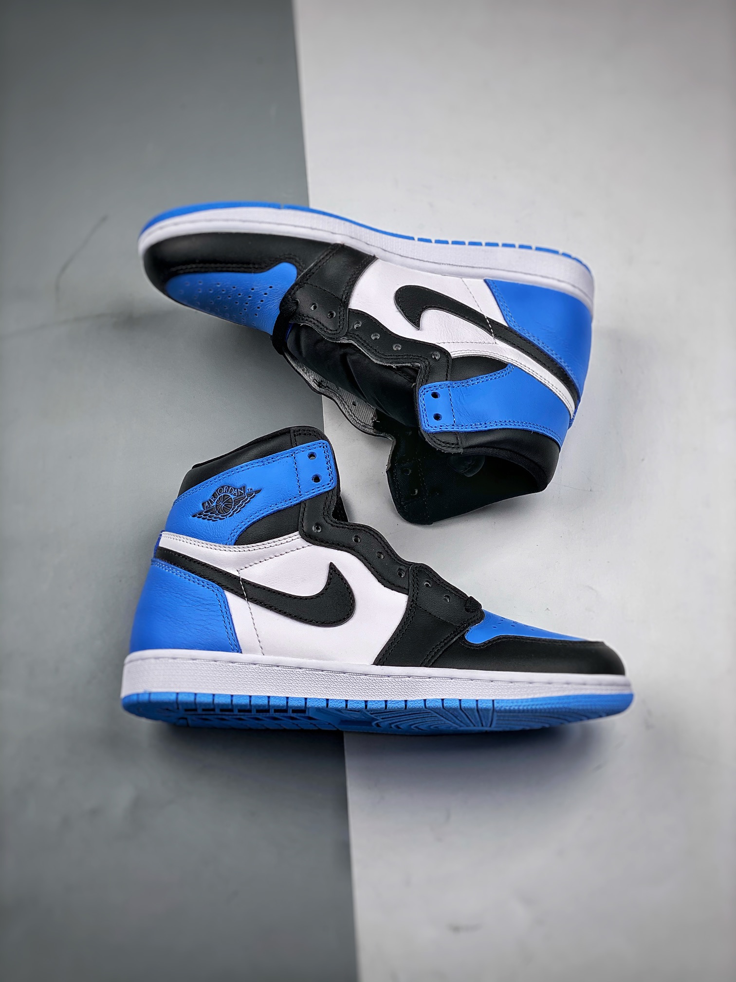 AJ1黑北卡蓝尺码:36-47.5总裁S2版出品-AirJordan1“UniversityBlue”黑