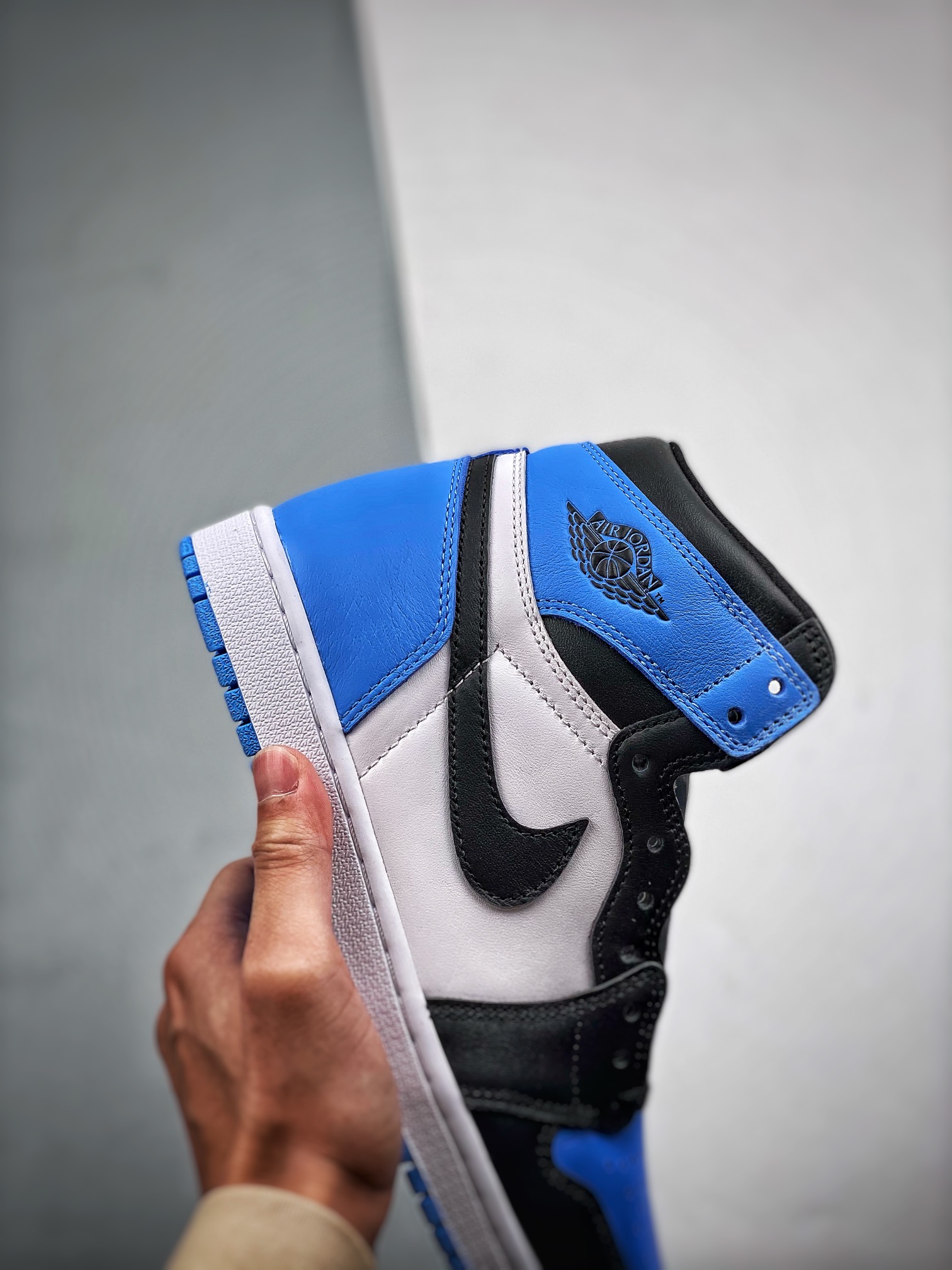 AJ1黑北卡蓝尺码:36-47.5总裁S2版出品-AirJordan1“UniversityBlue”黑