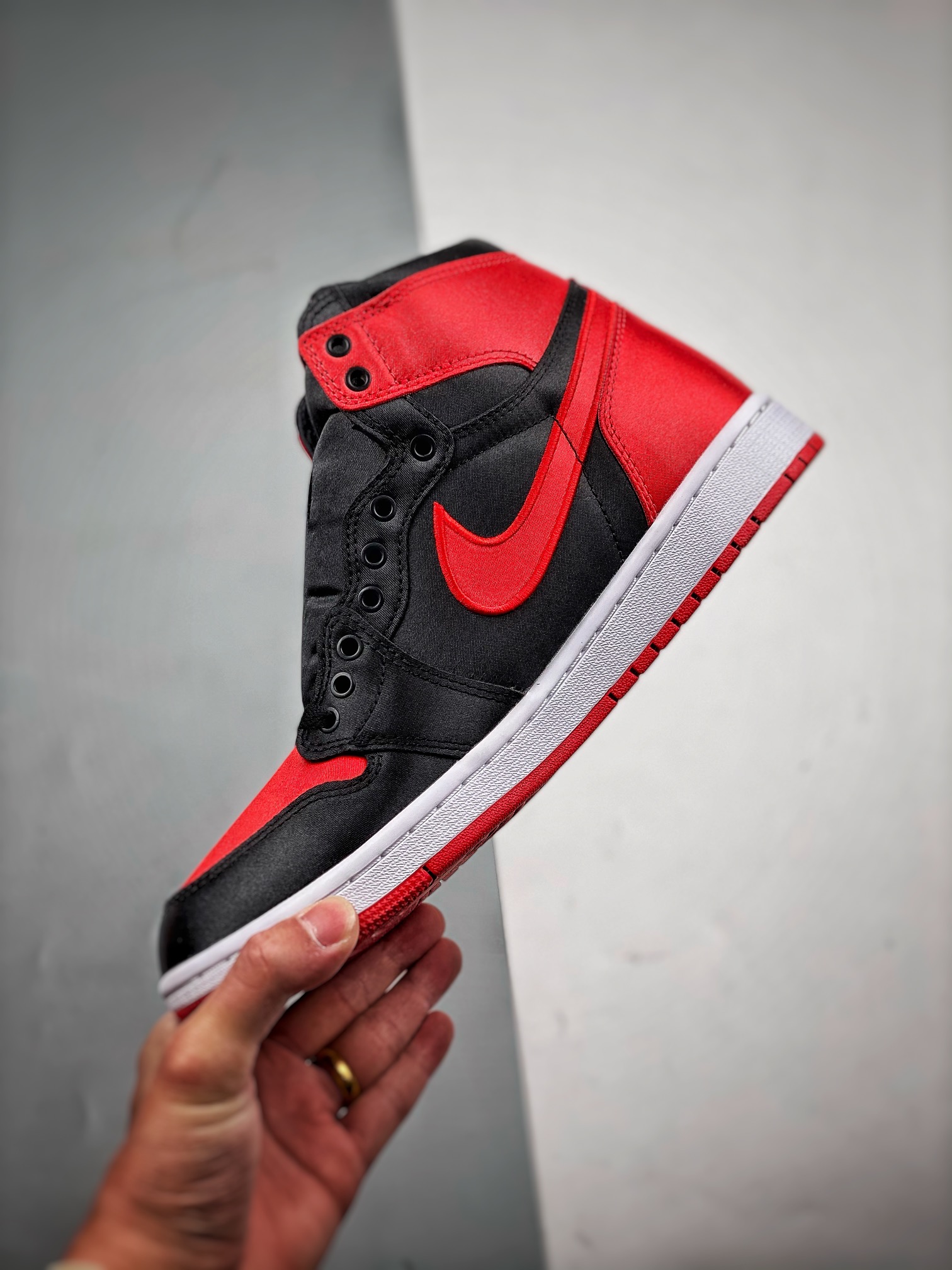 AJ1黑红丝绸2023版尺码36-44.5总裁S2版出品-AirJordan1HighOGSatinBr