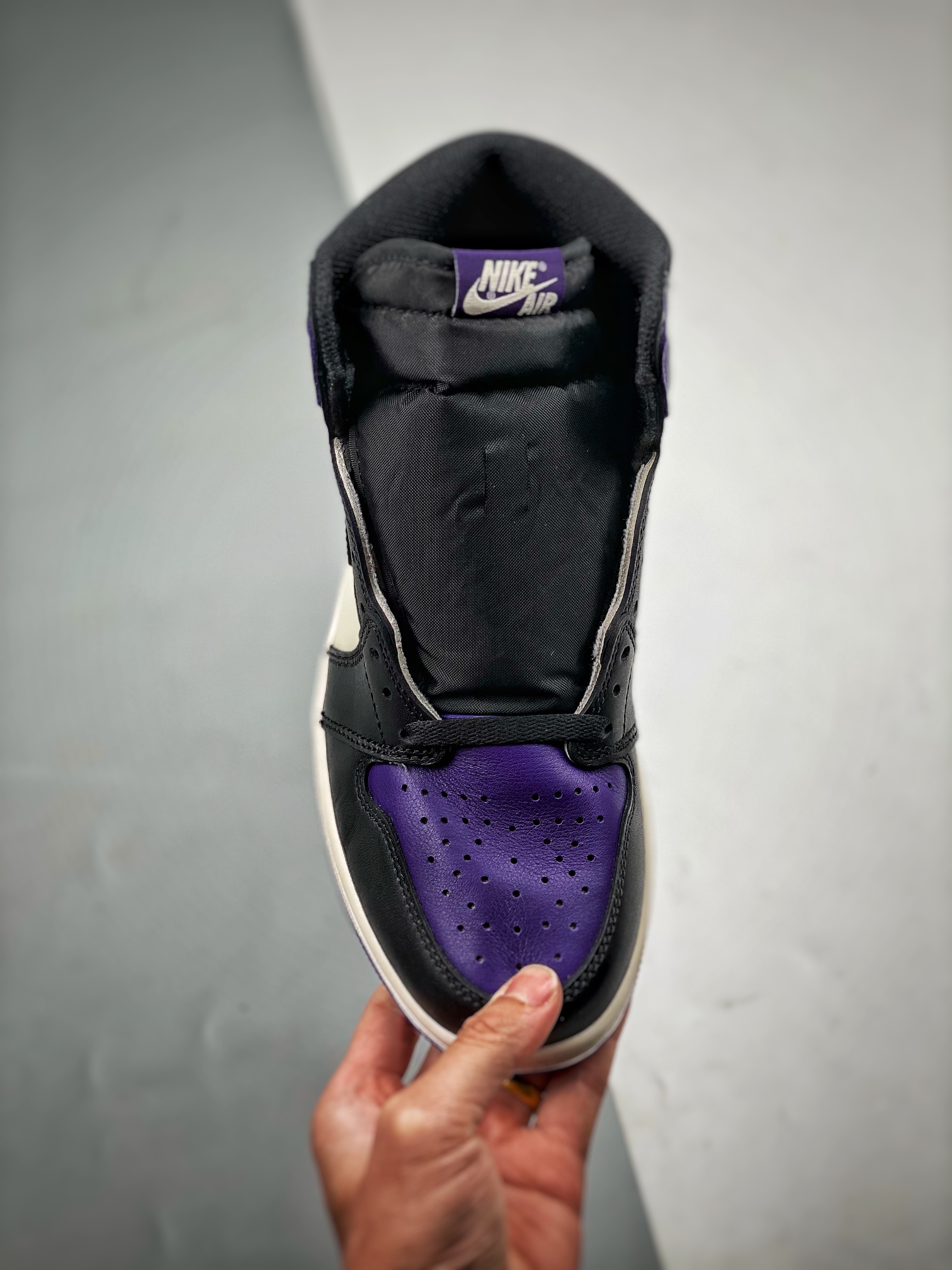 aj1黑紫脚趾尺码40-47.5S2版本-AirJordan1CourtPurpleAJ1黑紫脚趾555