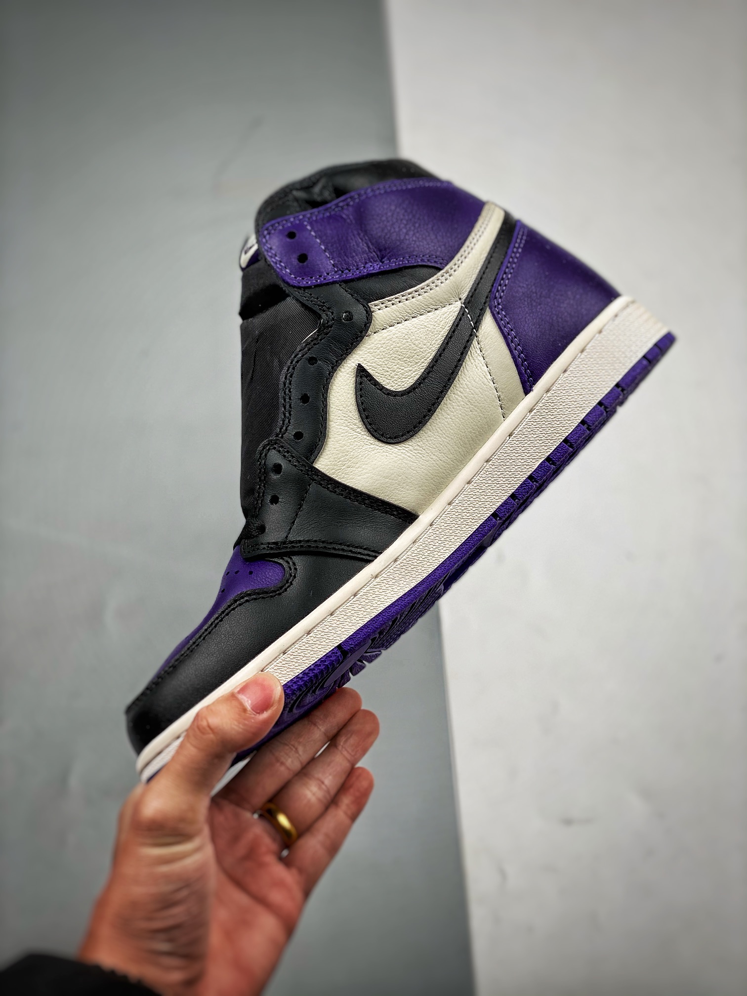 aj1黑紫脚趾尺码40-47.5S2版本-AirJordan1CourtPurpleAJ1黑紫脚趾555