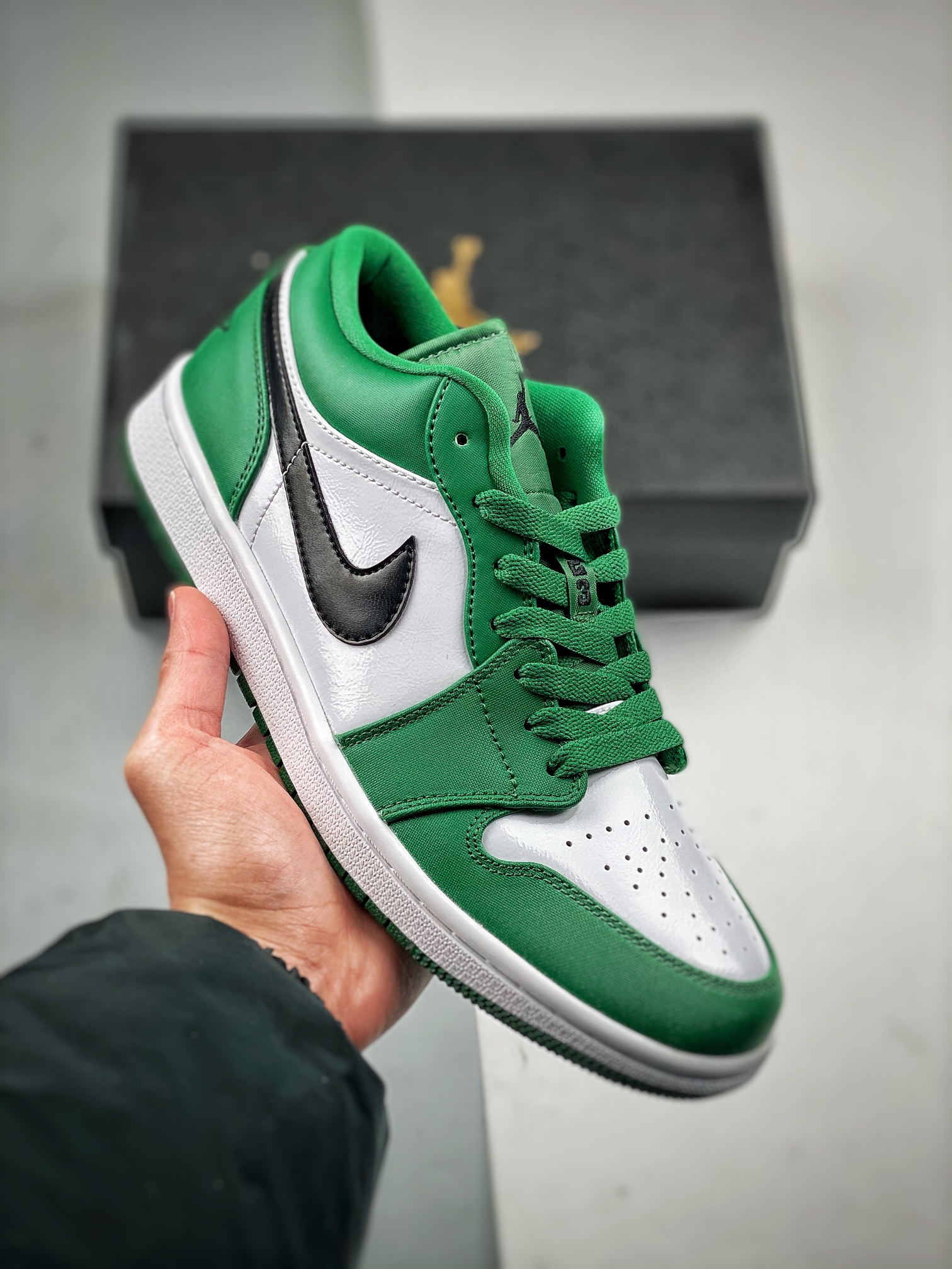 支持放店AirJordan1Low白绿小凯尔特人大厂纯原生产线出品全新开发原鞋比对匹配率98%原楦原纸板