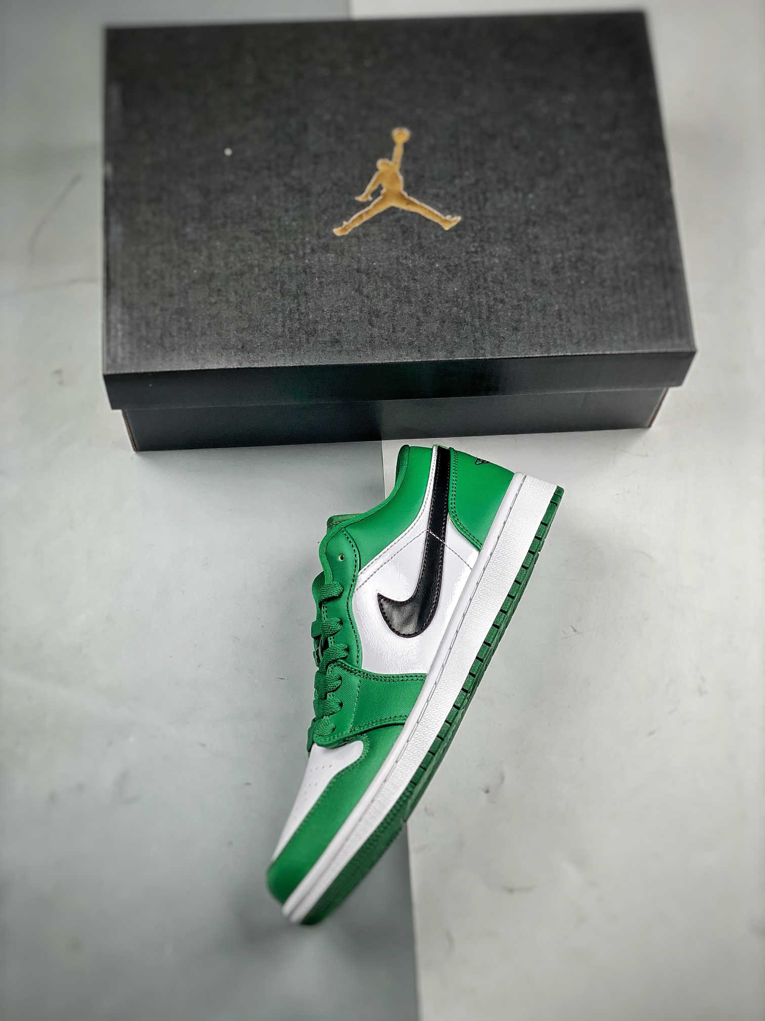 支持放店AirJordan1Low白绿小凯尔特人大厂纯原生产线出品全新开发原鞋比对匹配率98%原楦原纸板