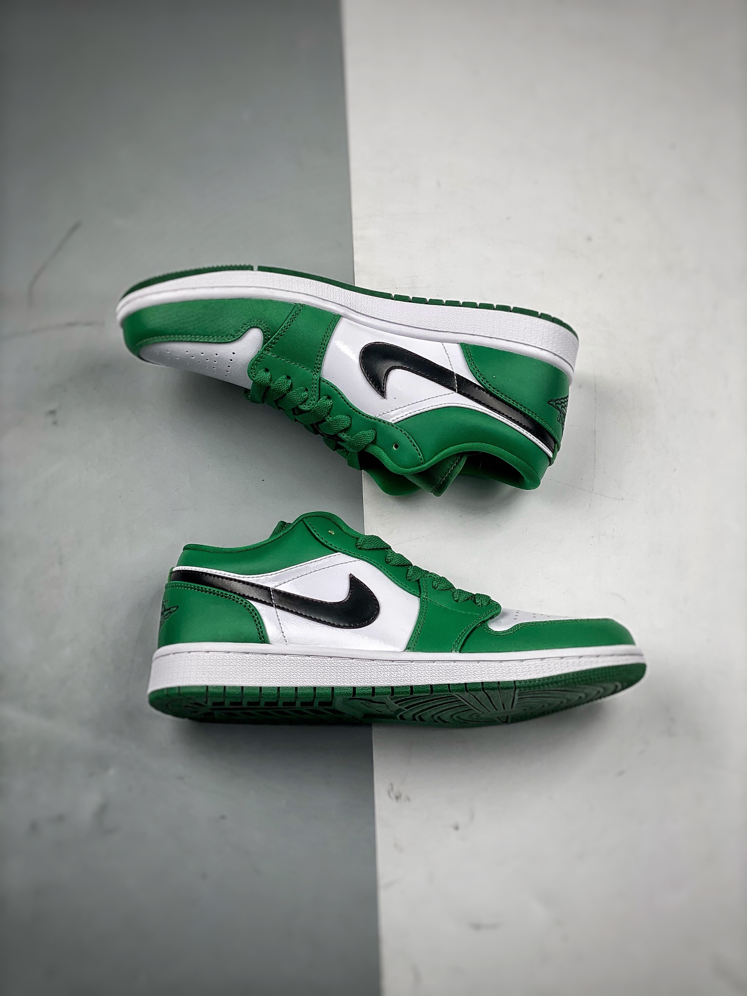 支持放店AirJordan1Low白绿小凯尔特人大厂纯原生产线出品全新开发原鞋比对匹配率98%原楦原纸板