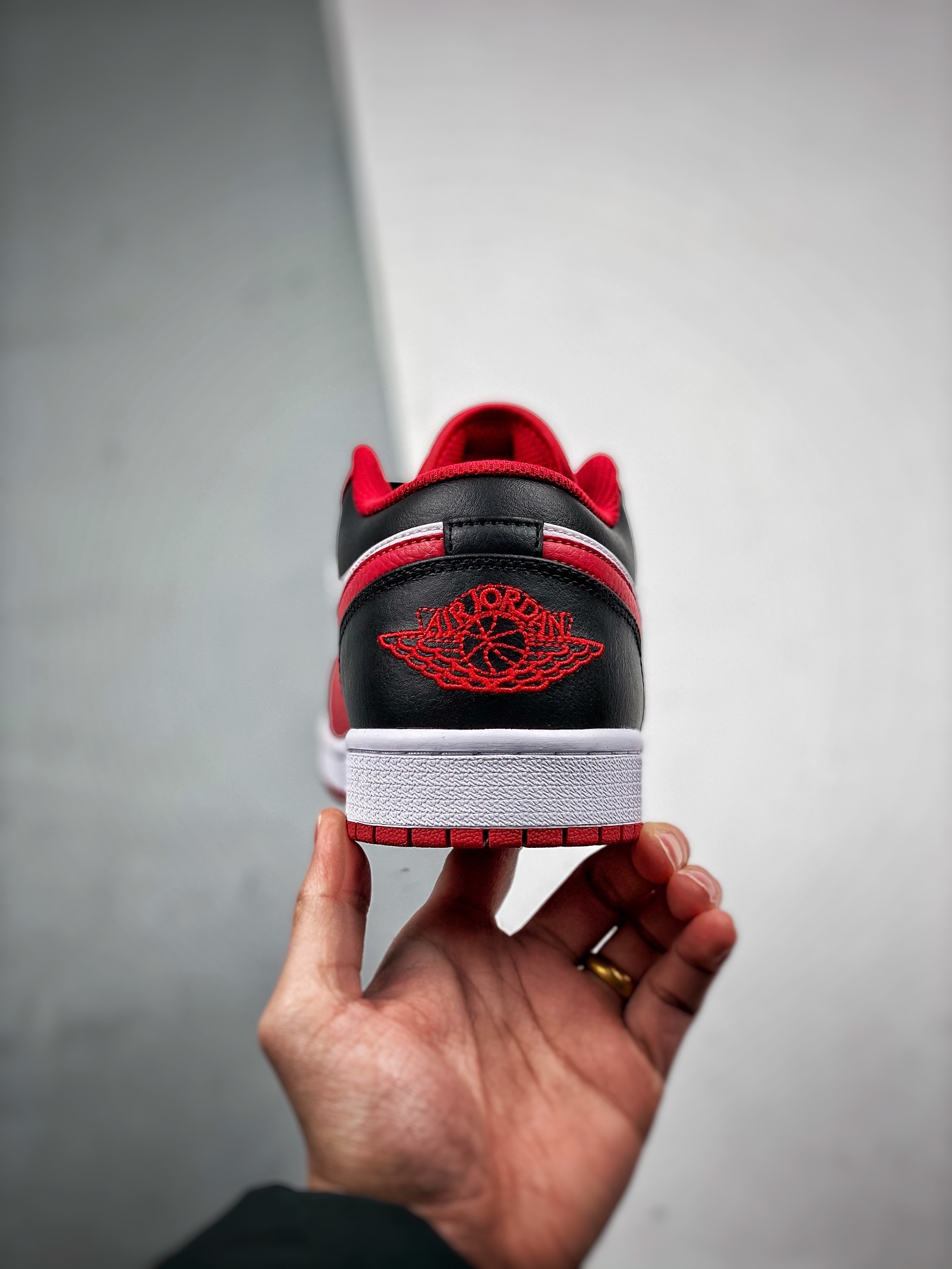 支持放店AirJordan1Low红白黑大厂纯原生产线出品全新开发原鞋比对匹配率98%原楦原纸板开发极致