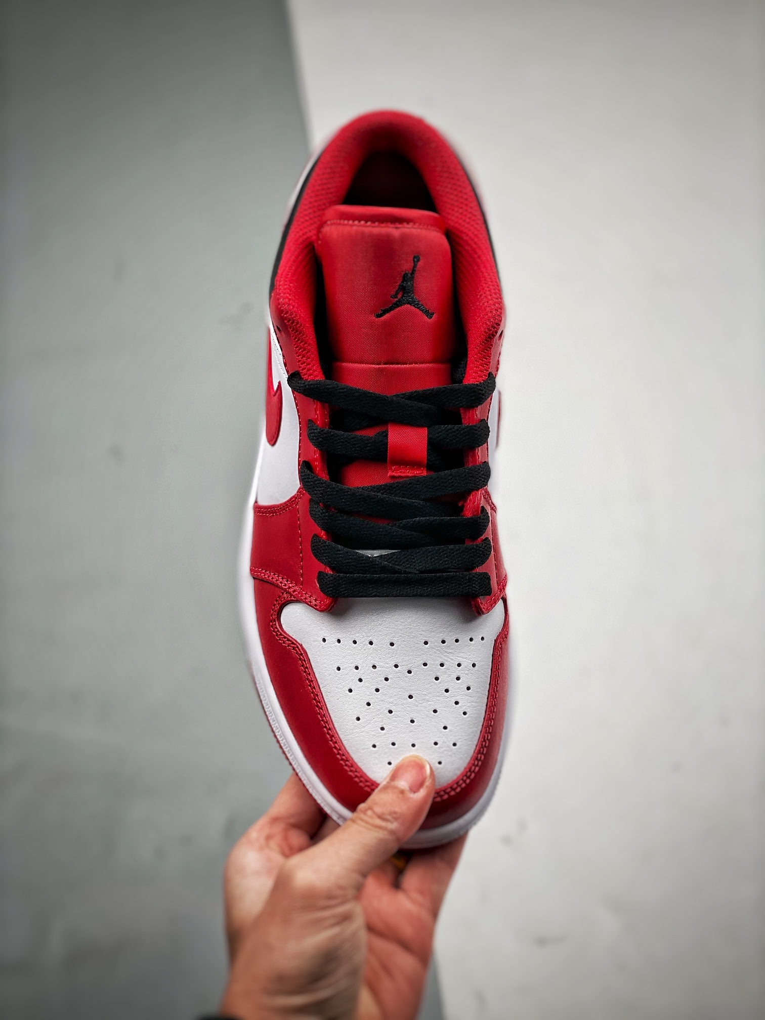 支持放店AirJordan1Low红白黑大厂纯原生产线出品全新开发原鞋比对匹配率98%原楦原纸板开发极致