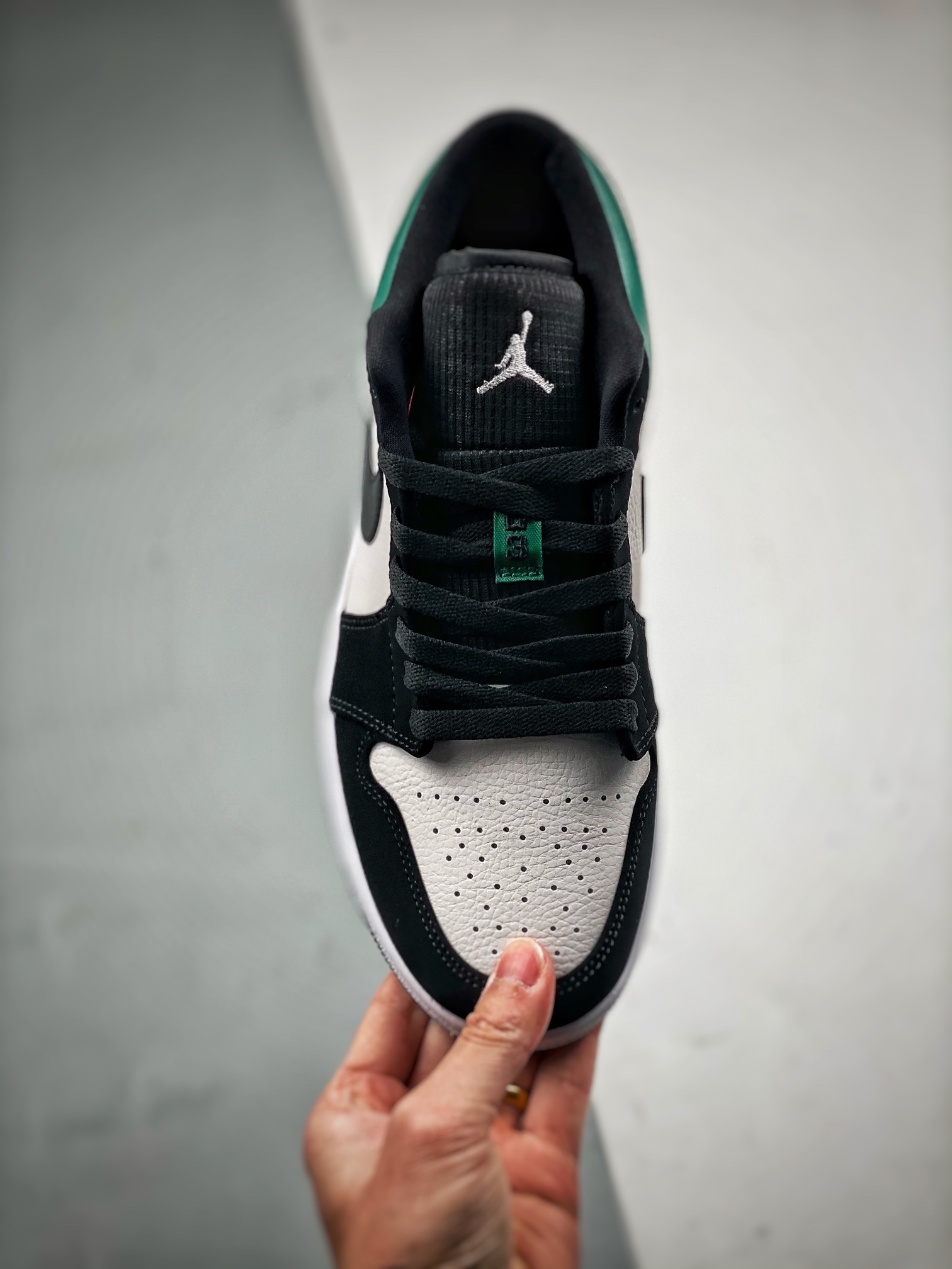 支持放店AirJordan1Low黑绿脚趾大厂纯原生产线出品全新开发原鞋比对匹配率98%原楦原纸板开发极