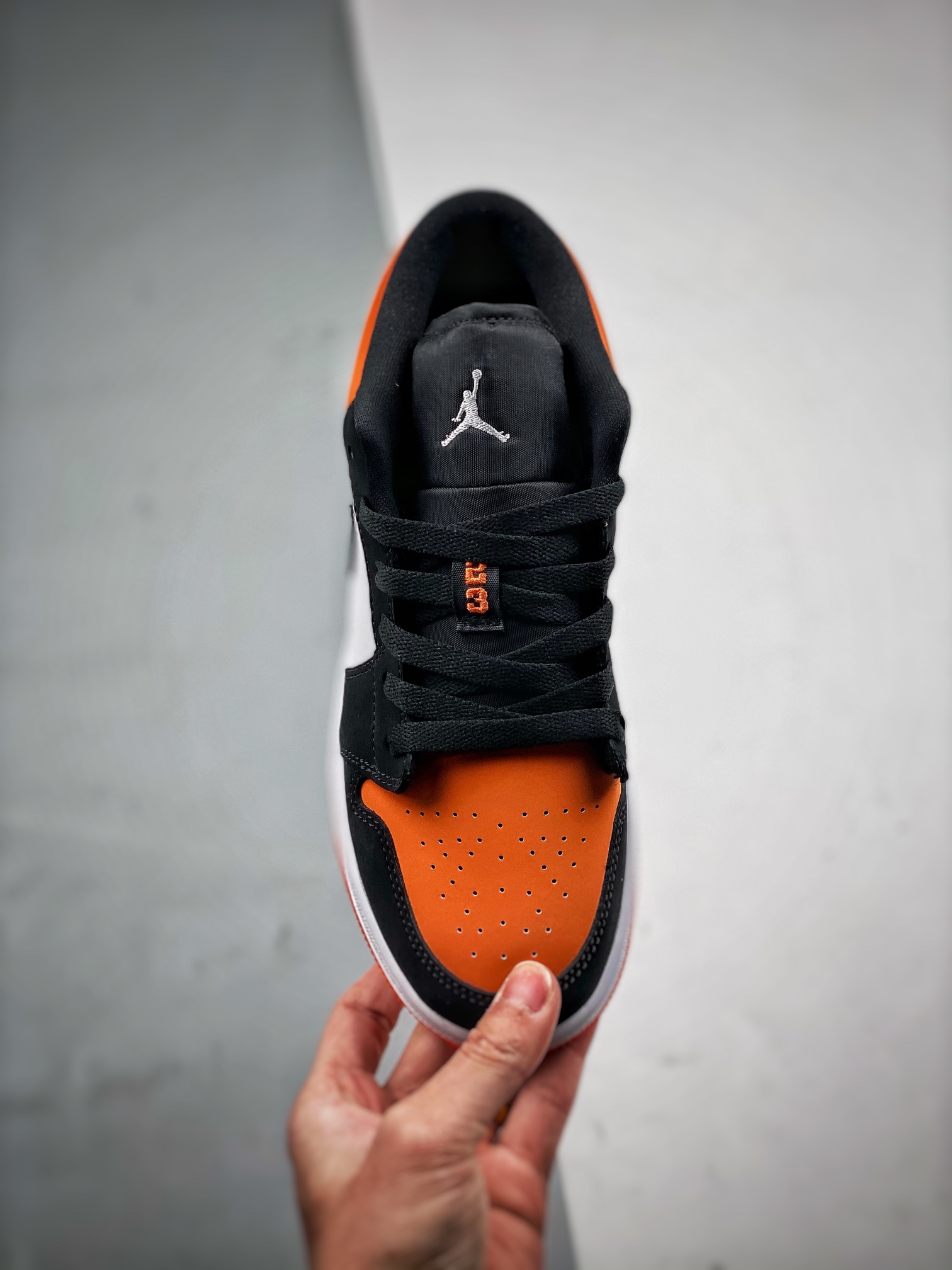 支持放店AirJordan1LowShatteredBackboard白橙扣碎大厂纯原生产线出品全新开发