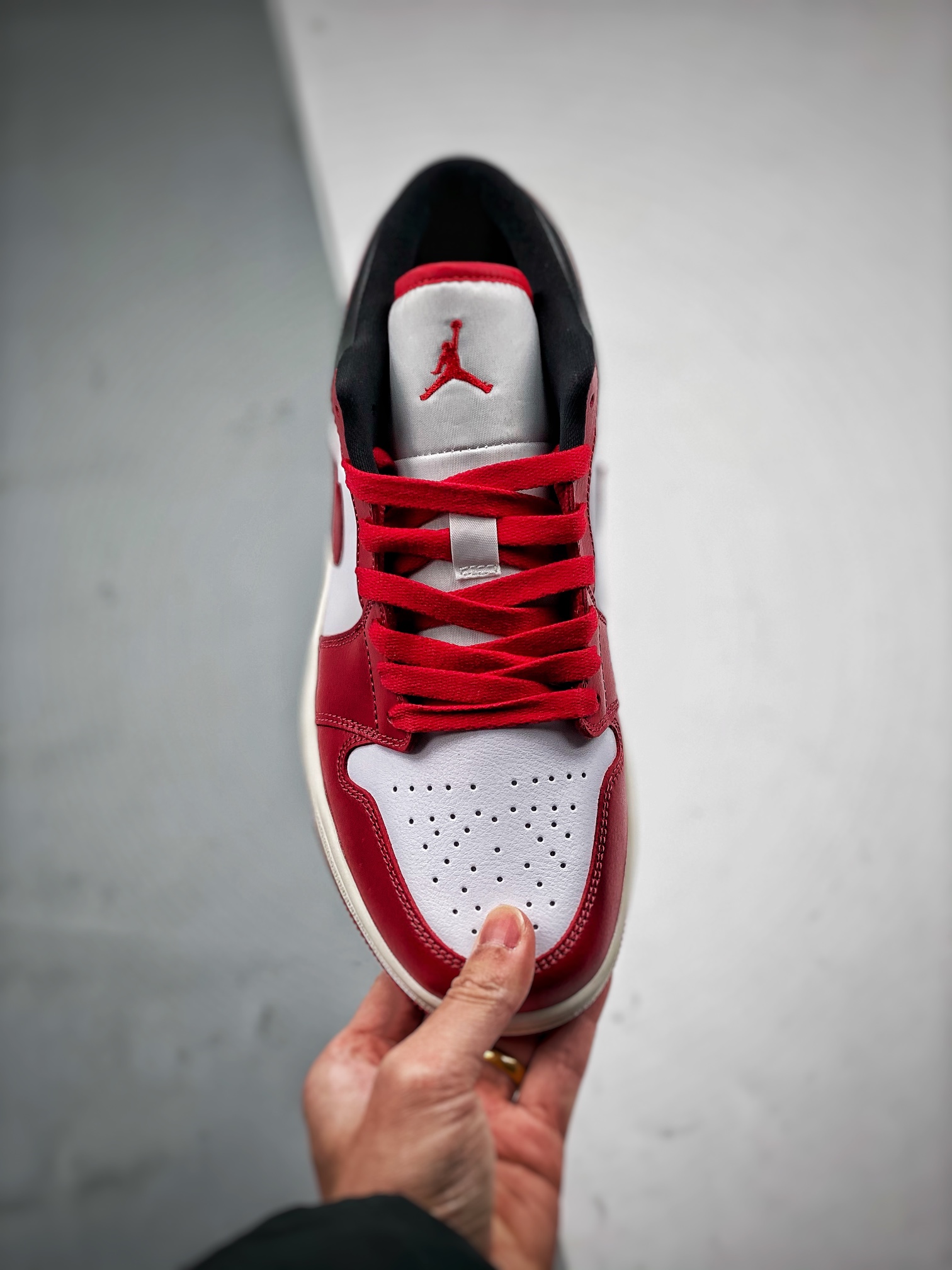 支持放店AirJordan1Low白红黑大厂纯原生产线出品全新开发原鞋比对匹配率98%原楦原纸板开发极致