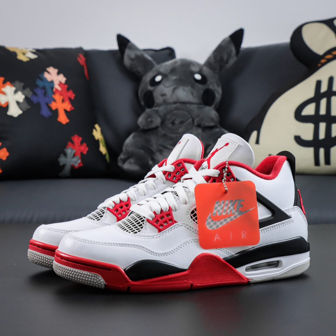 AirJordan4rirered火焰红S2巅峰版本纯原生产线出品S2巅峰纯原最高工艺制作原装原材料组装