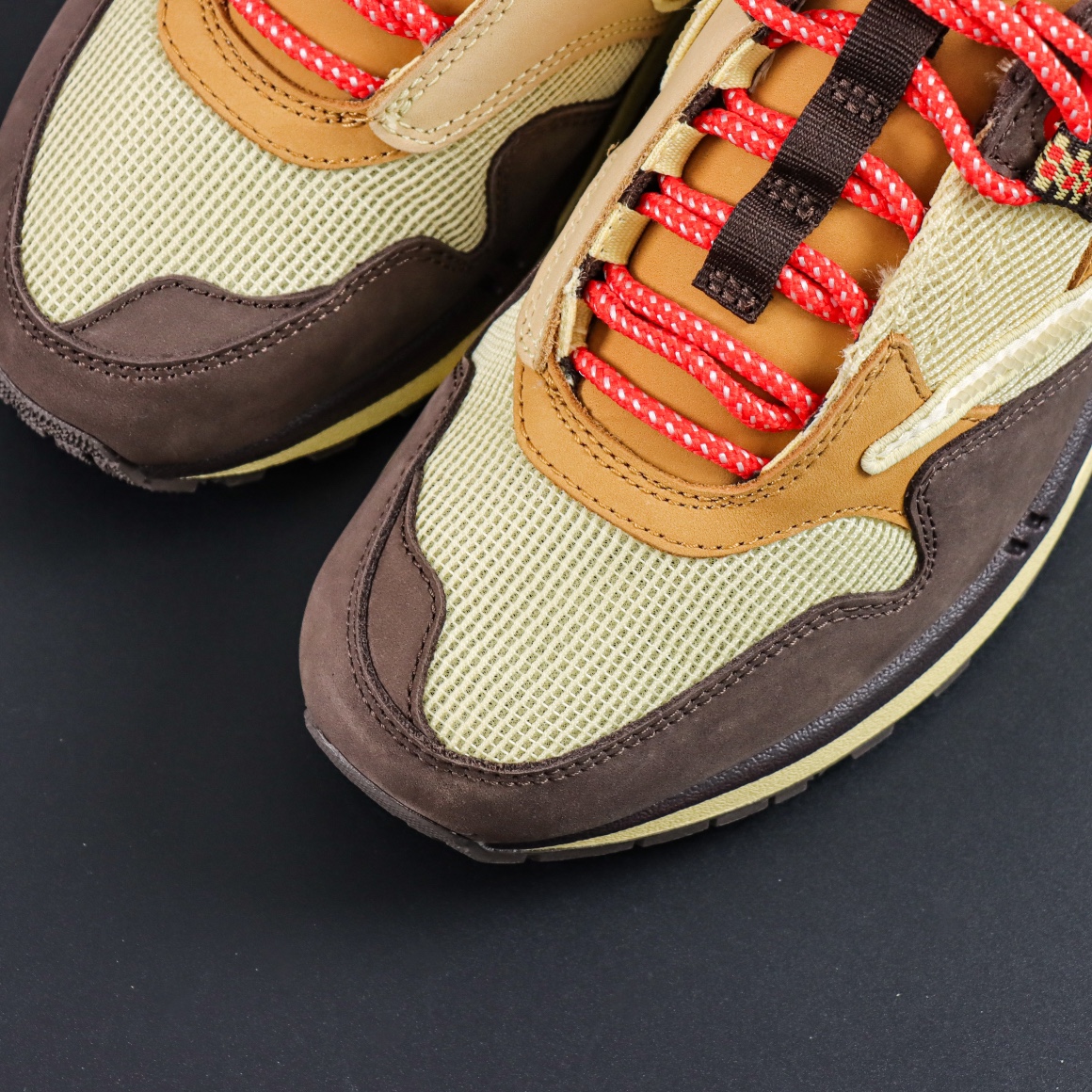 PTravisScottxNKAirMax1baroquebrown小麦色DO9392-200市面唯