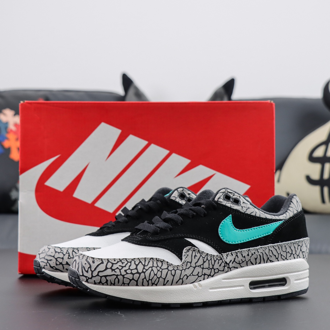 AtmosxNKAirMax1RetroElephant大象爆裂纹908366-001由Tinker