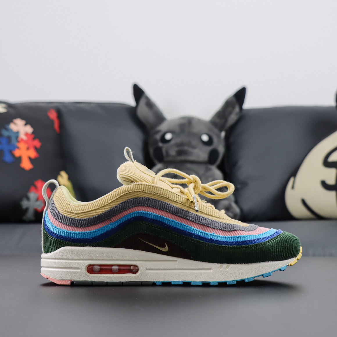 SeanWotherspoonxNikeAirMax1/97灯芯绒AJ4219-400高价采购原厂灯芯绒