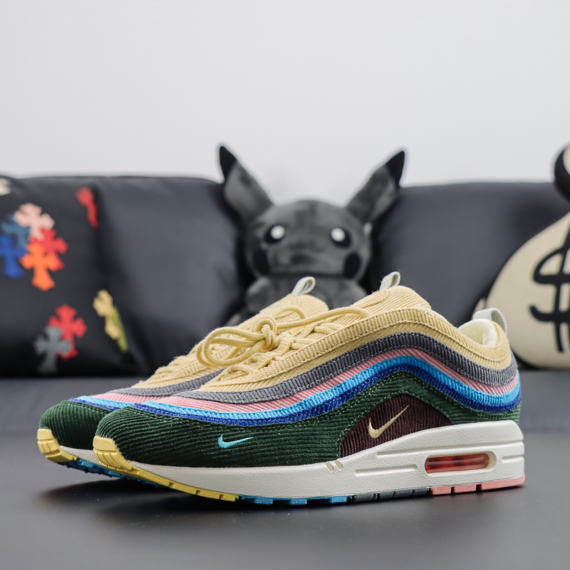 SeanWotherspoonxNikeAirMax1/97灯芯绒AJ4219-400高价采购原厂灯芯绒