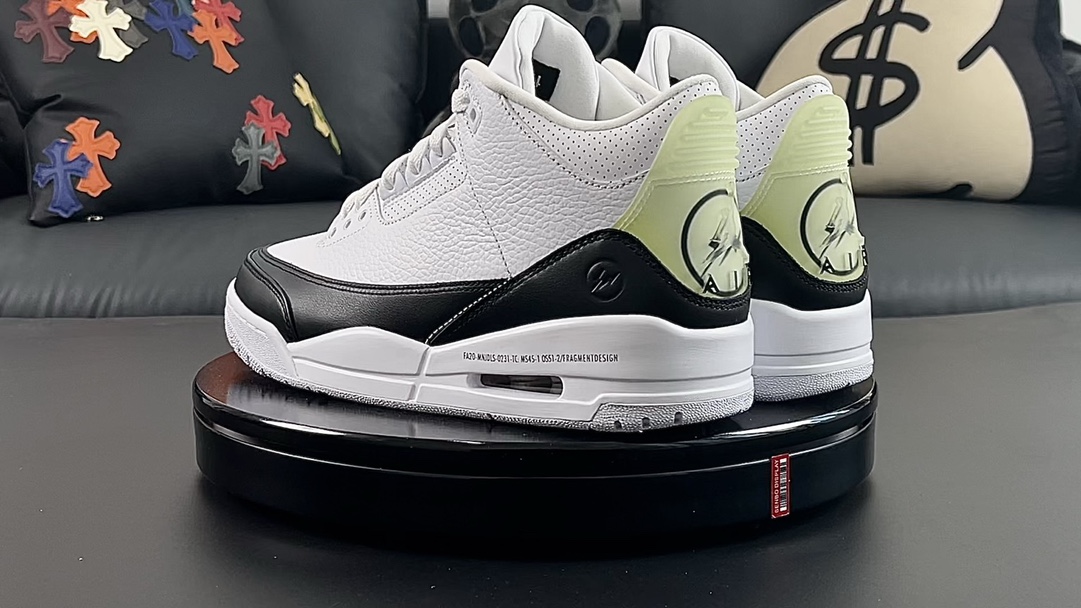 Fragment Design x Air Jordan 3 SP 藤原浩 黑白GX纯原生产线出品1