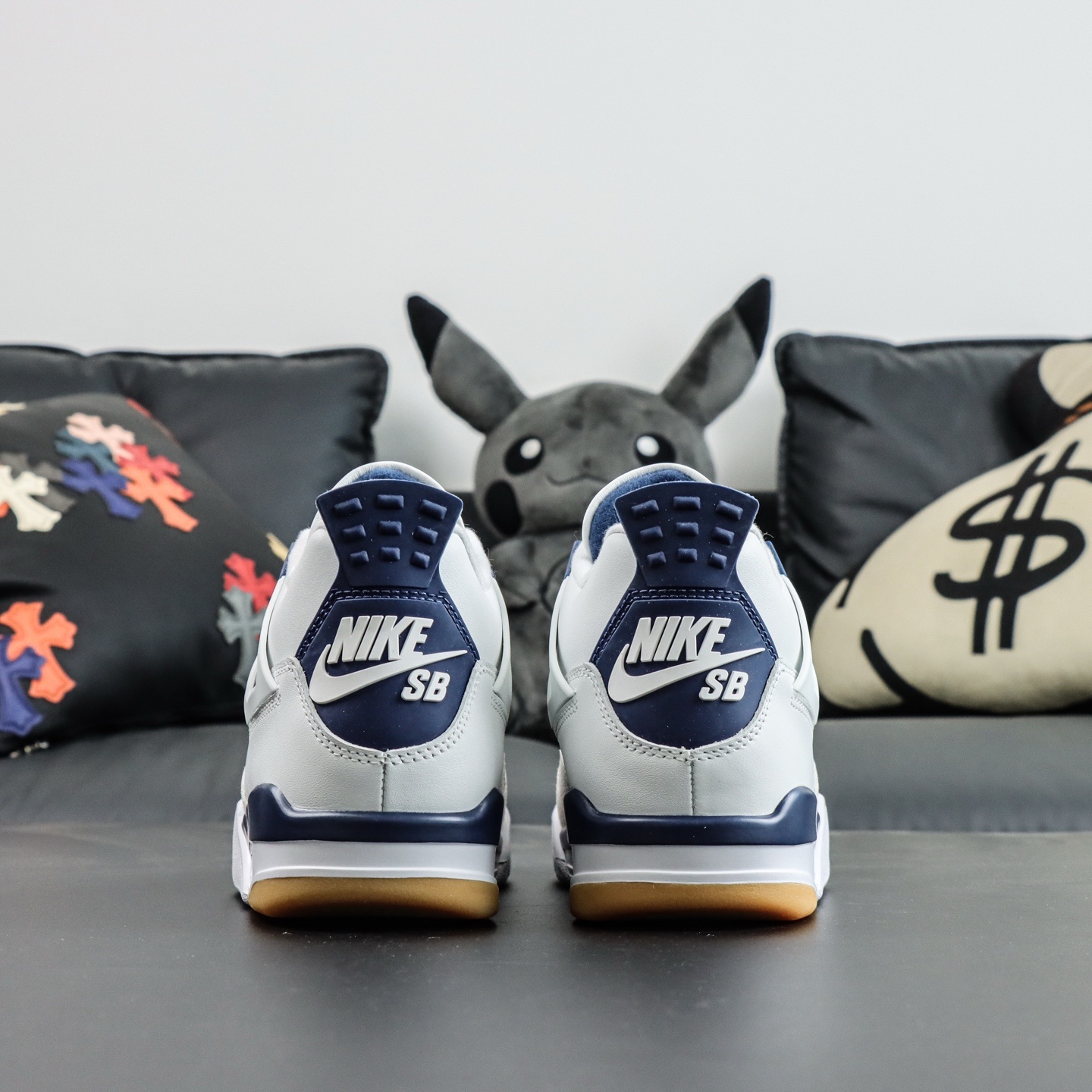 Nike SB x Jordan Air Jordan 4 Navy联名款 白蓝 白宝蓝 DR5415