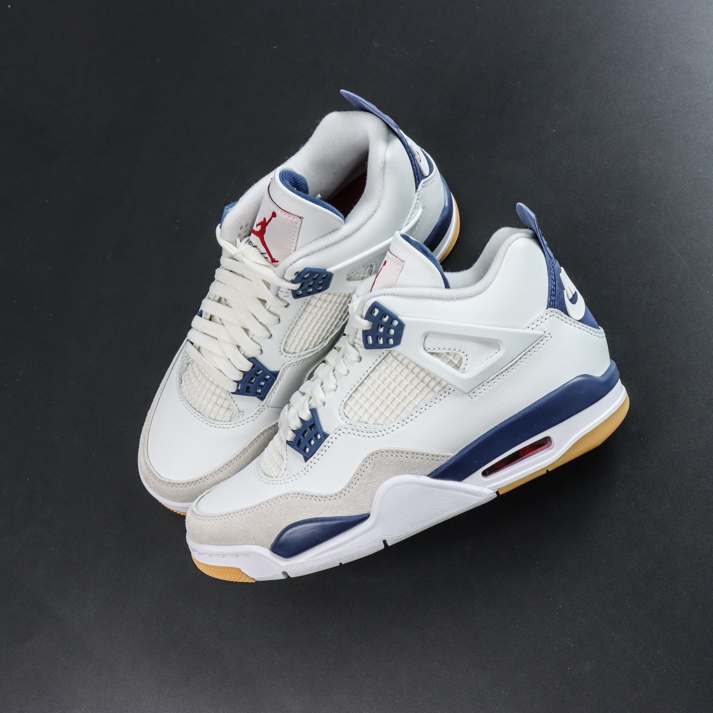 Nike SB x Jordan Air Jordan 4 Navy联名款 白蓝 白宝蓝 DR5415