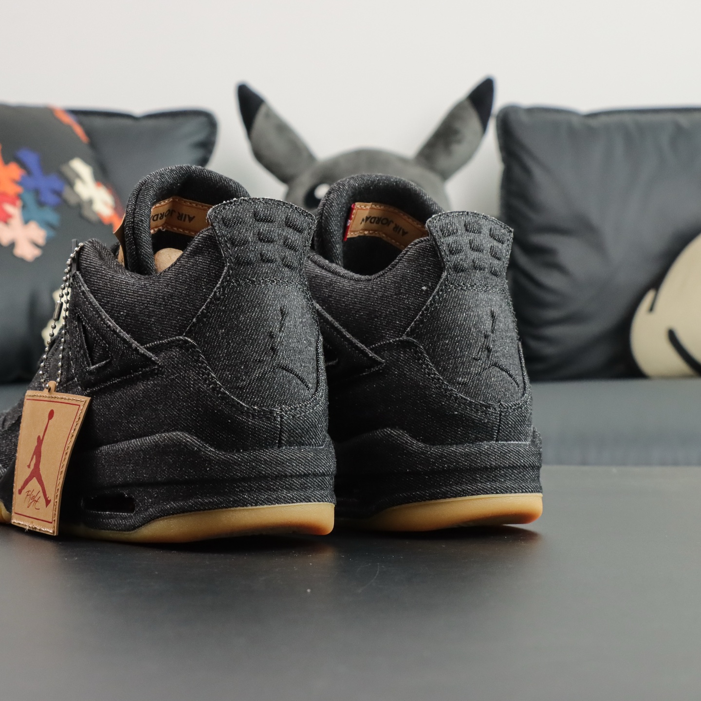 Levi's x Air Jordan 4 Black Denim Sneakers Limited Edition 5 i1746445724290 8135 0 4