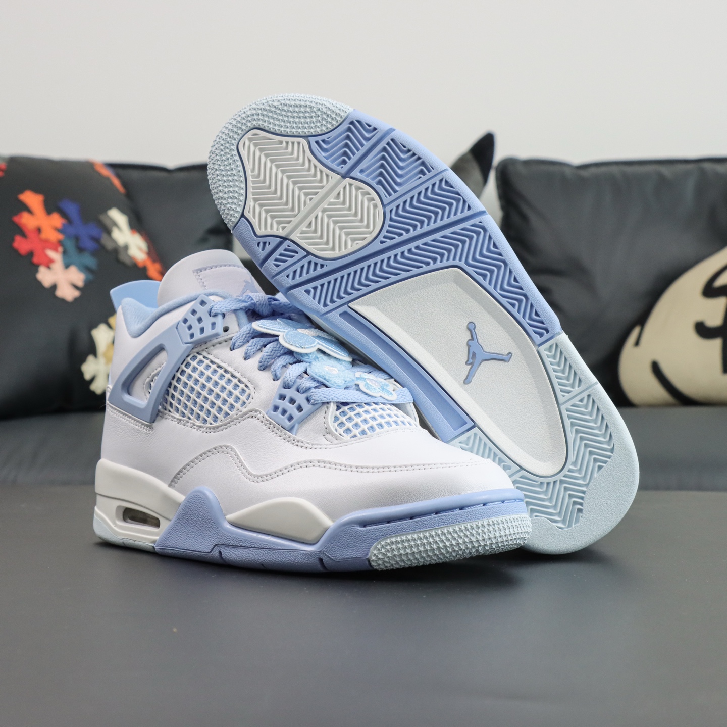 Air Jordan 4 "Aluminum" White & Blue Sneakers, High Quality & Comfortable 3 i1746445980337 2874 0 2