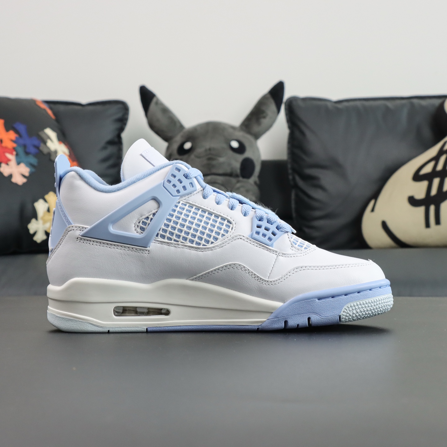 Air Jordan 4 "Aluminum" White & Blue Sneakers, High Quality & Comfortable 6 i1746445980366 5157 0 5