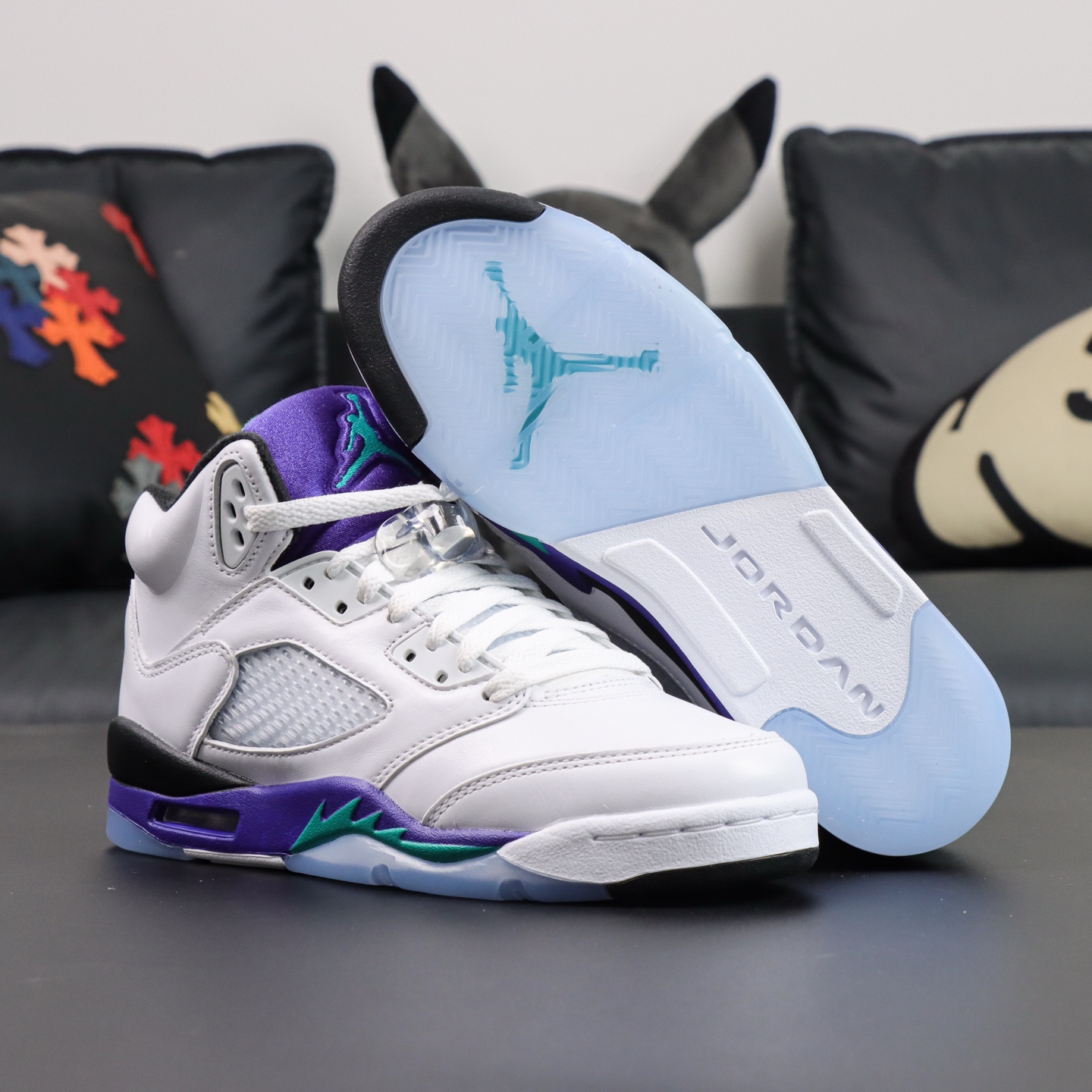 
Jordan Air Jordan 5 Retro Grape 白紫葡萄 女鞋 HQ7980-100
