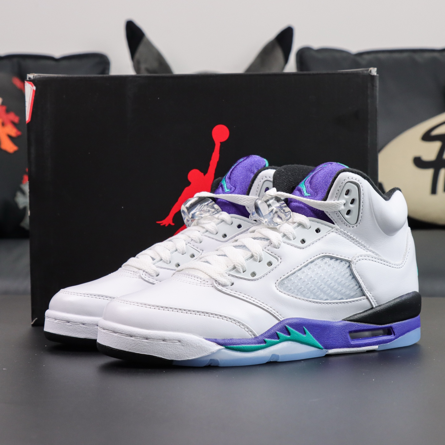 
Jordan Air Jordan 5 Retro Grape 白紫葡萄 女鞋 HQ7980-100
