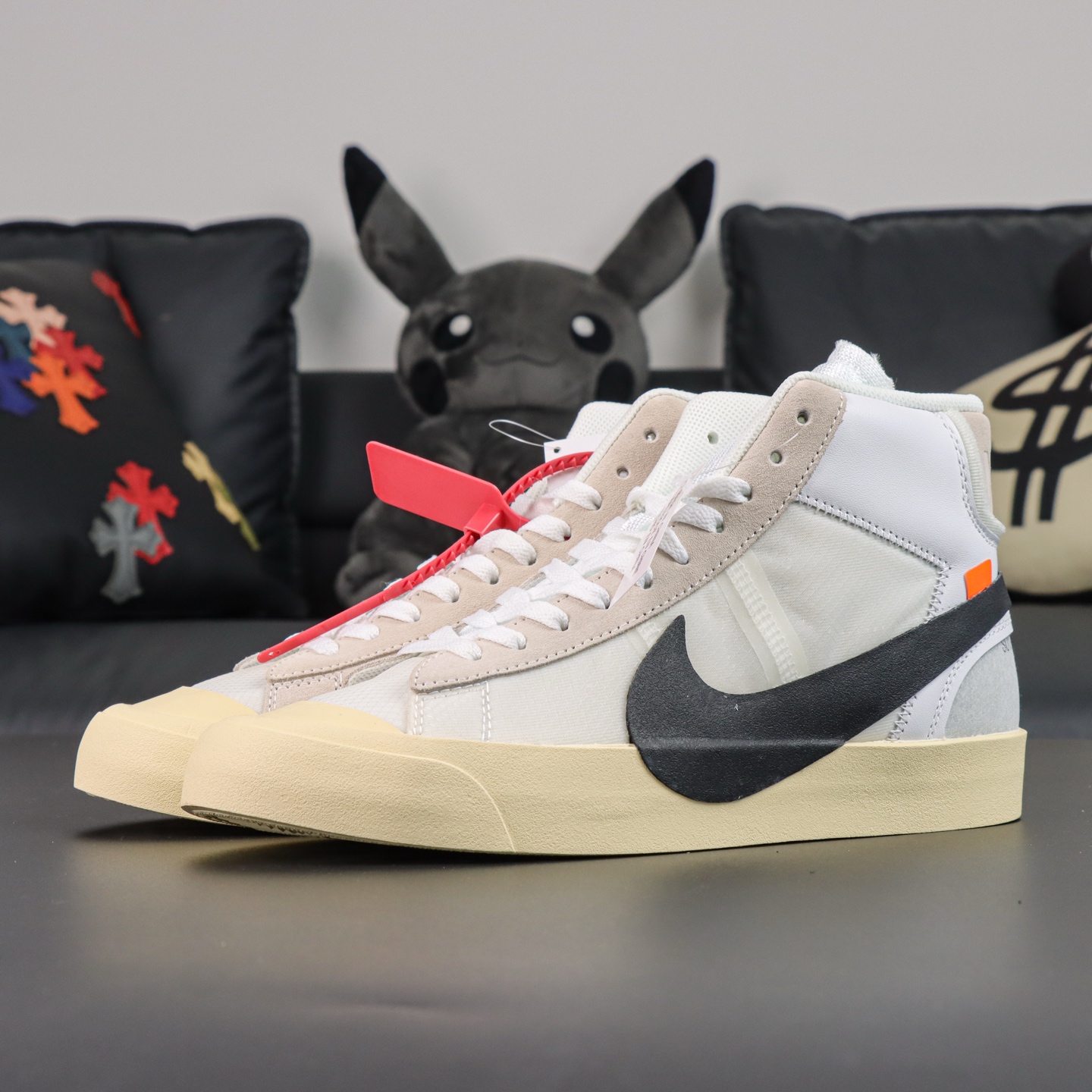  Off-White x NK Blazer Mid “The Ten” 米白色 AA3832-100
