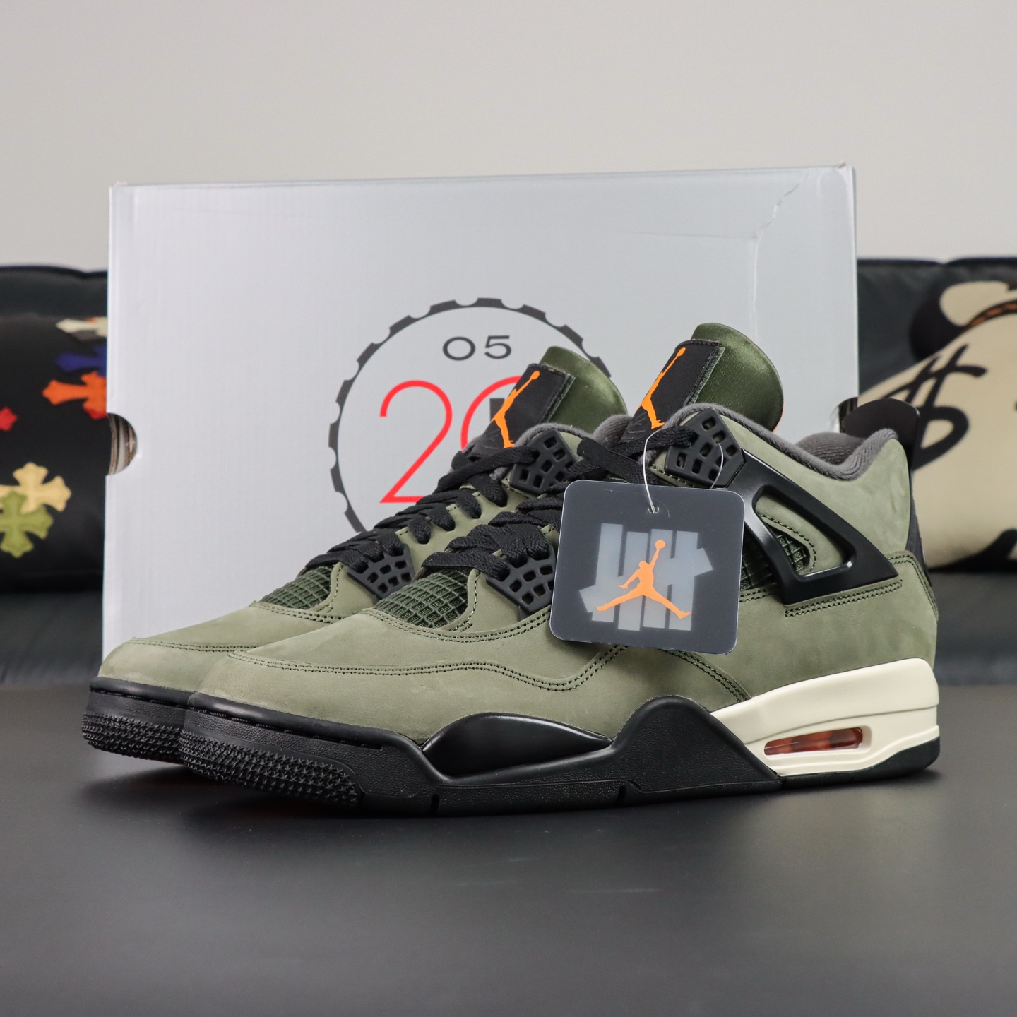 UNDEFEATED x Jordan Air Jordan 4 Olive Sneakers - Premium Quality 4 i1750248806989 3122 0 3