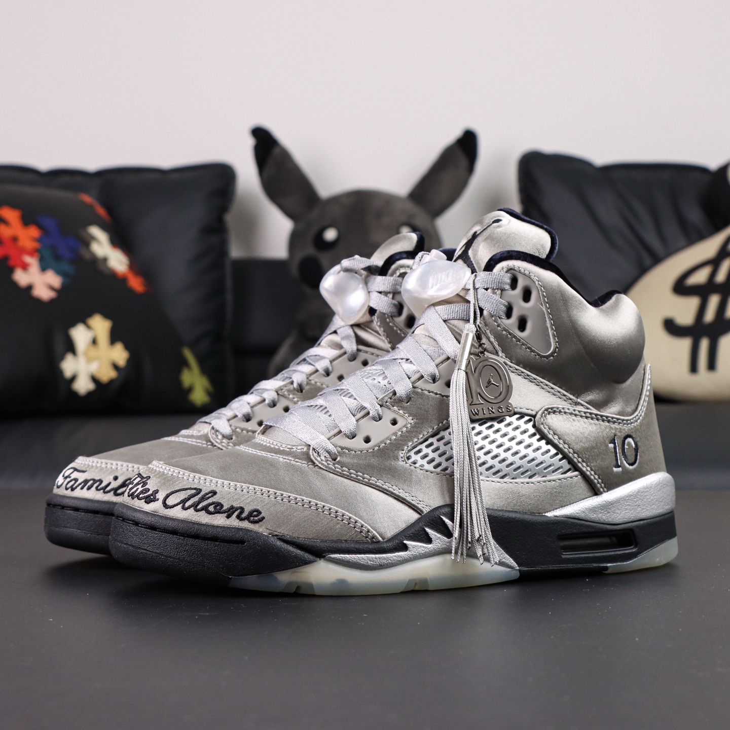 Air Jordan 5 Wings 'Medium Grey/Black' Authentic Replica 2 i1754049102553 7851 0 0