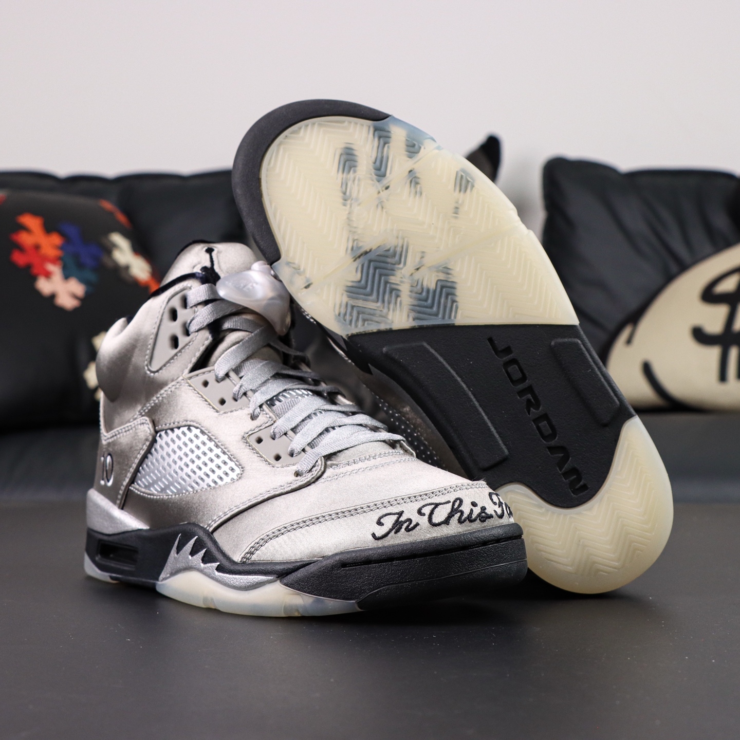 Air Jordan 5 Wings 'Medium Grey/Black' Authentic Replica 4 i1754049102553 8680 0 2