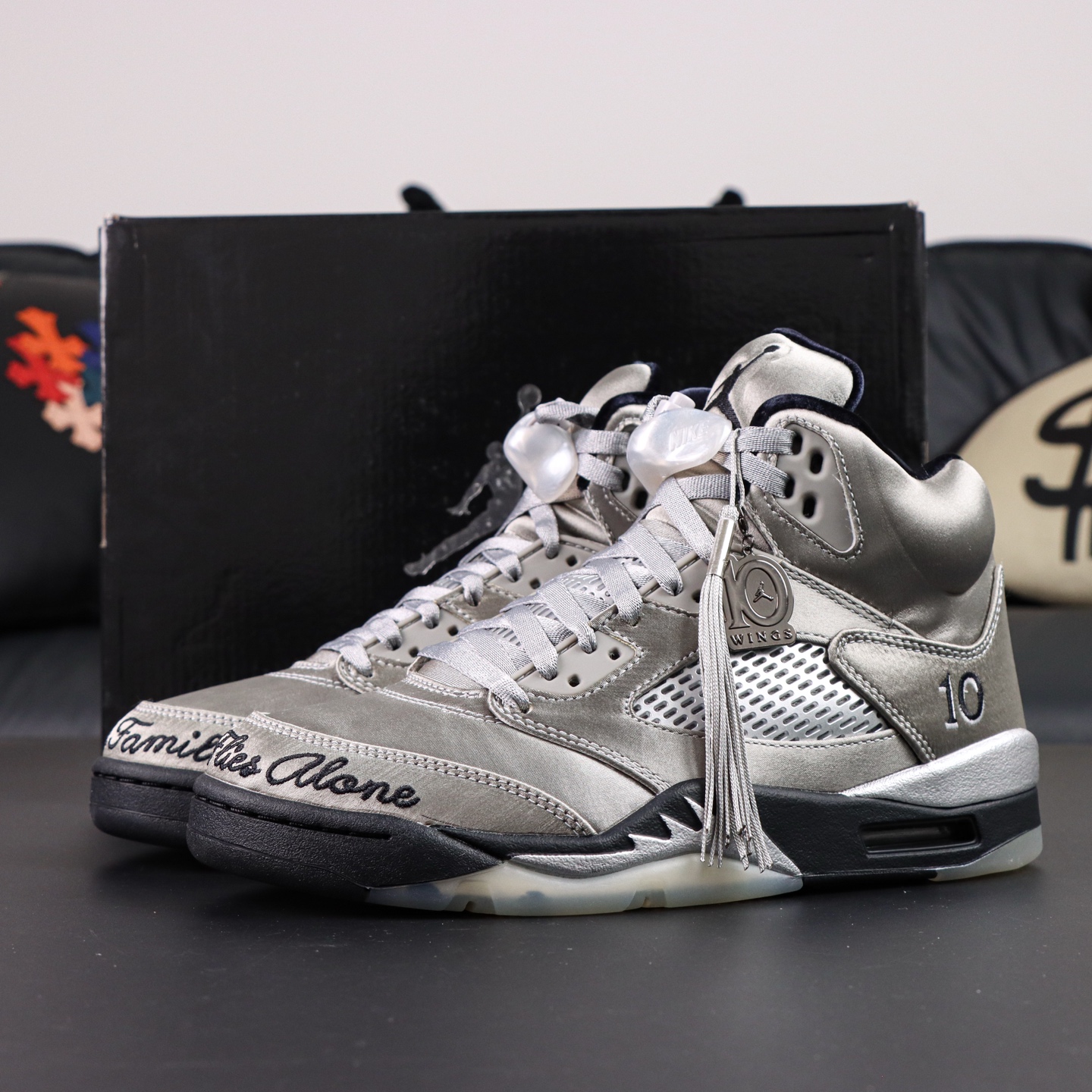 Air Jordan 5 Wings 'Medium Grey/Black' Authentic Replica 5 i1754049102553 9883 0 3