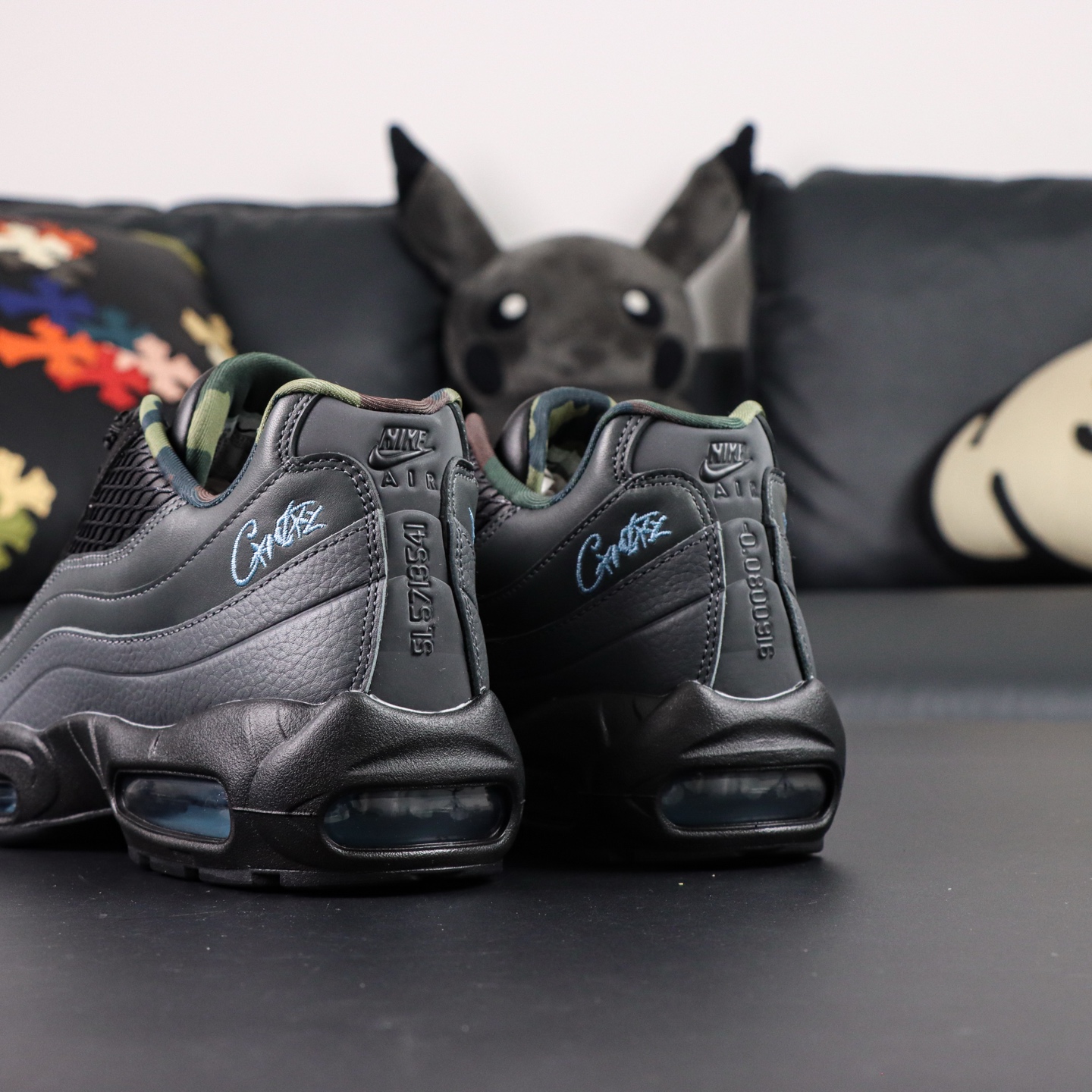 Corteiz x Nike Air Max 95: Cushioned Running Shoes - Black/Blue 6 i1755346404257 4991 0 4