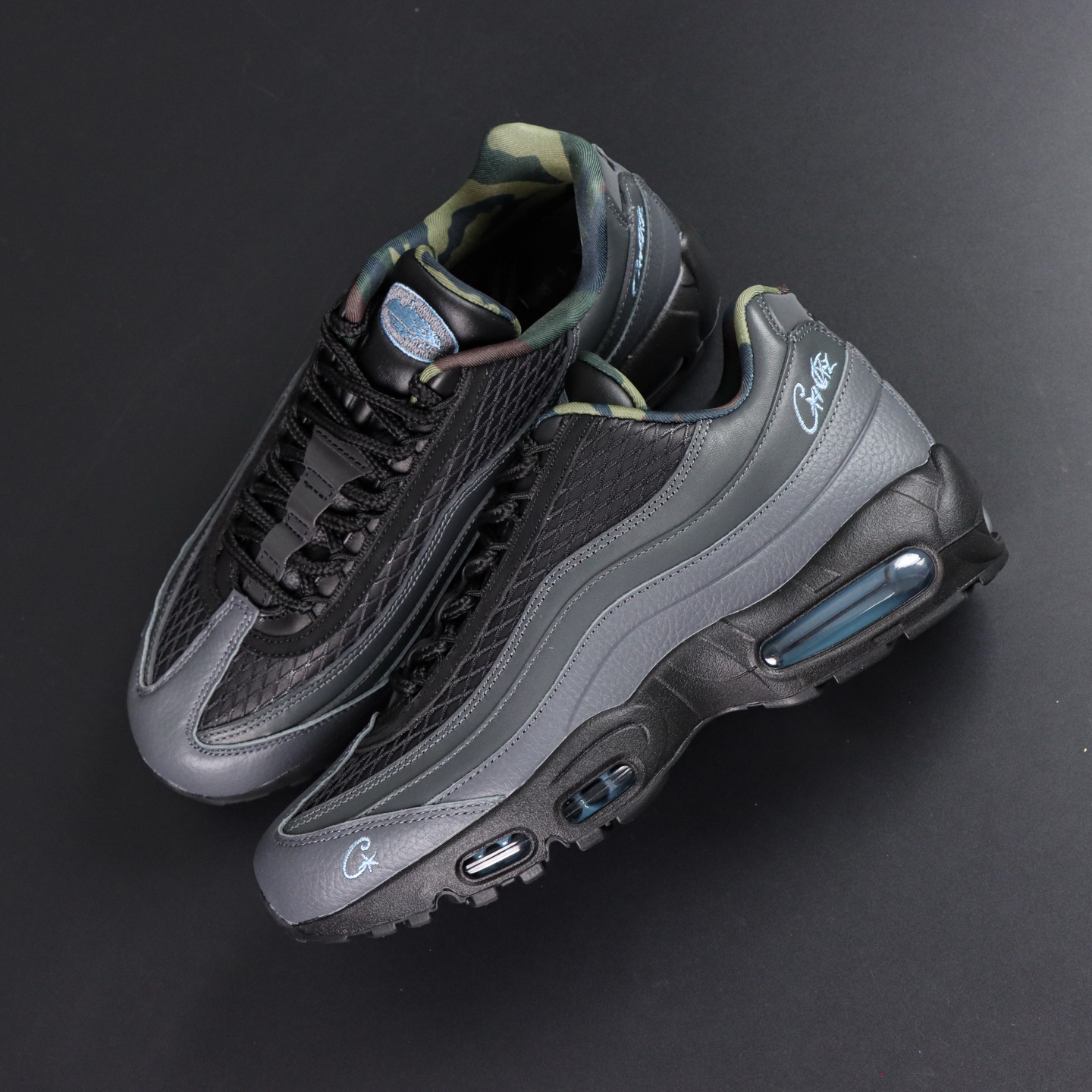 Corteiz x Nike Air Max 95: Cushioned Running Shoes - Black/Blue 10 i1755346404311 2633 0 8