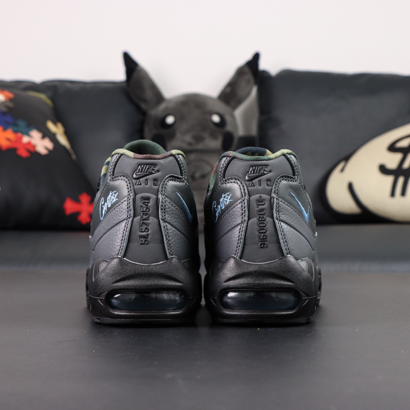 Corteiz x Nike Air Max 95: Cushioned Running Shoes - Black/Blue 3 i1755346405845 8008 0 1