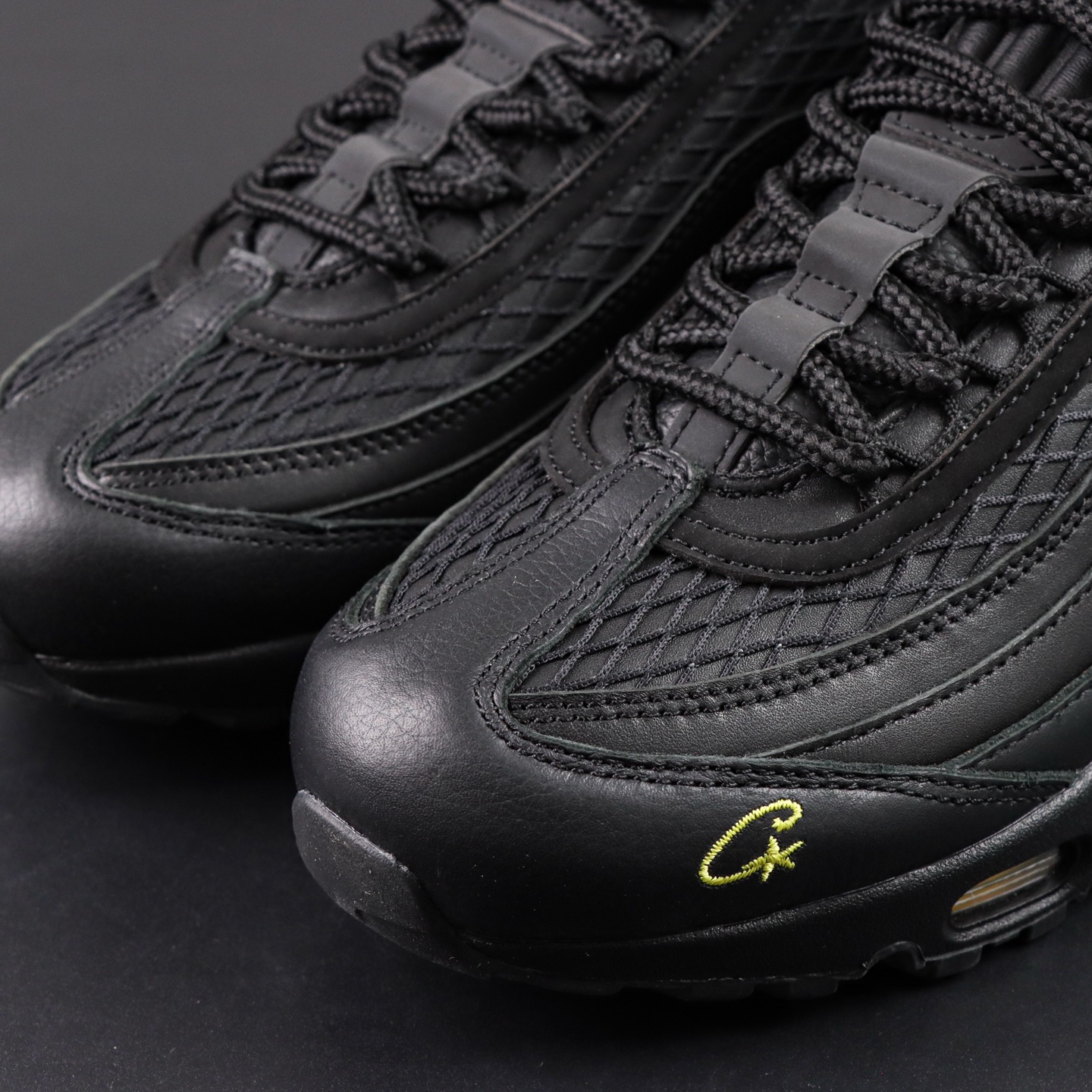 Corteiz x Nike Air Max 95: Black & Yellow Cushion Running Shoes for Men 7 i1755346436994 7701 0 6
