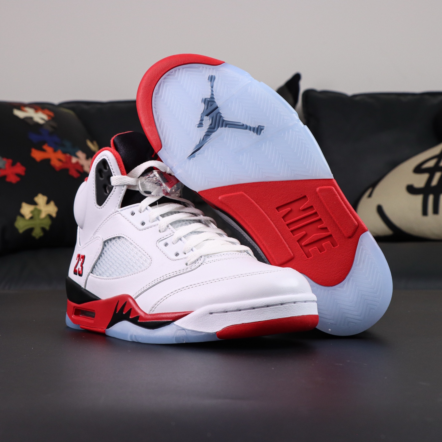 Air Jordan 5 Retro 'Fire Red' - Classic Style, Premium Comfort, Iconic Design 3 i1755686824226 2549 0 2